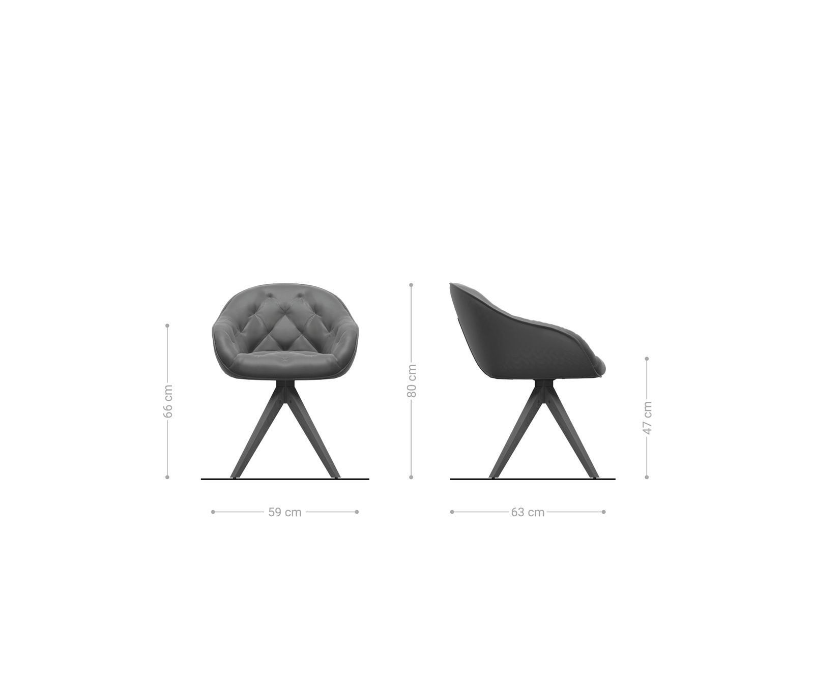 Eetkamerstoel Gaio-Flex fluweel grijs houten frame hoekig natuur 5 Eetkamerstoel Gaio-Flex fluweel grijs houten frame hoekig natuur 5