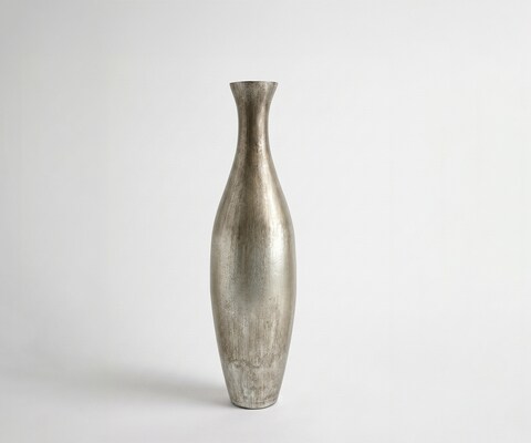 Vaas Nuvia B20 x D20 x H77 cm Glas Platin Aurum Handgemaakt