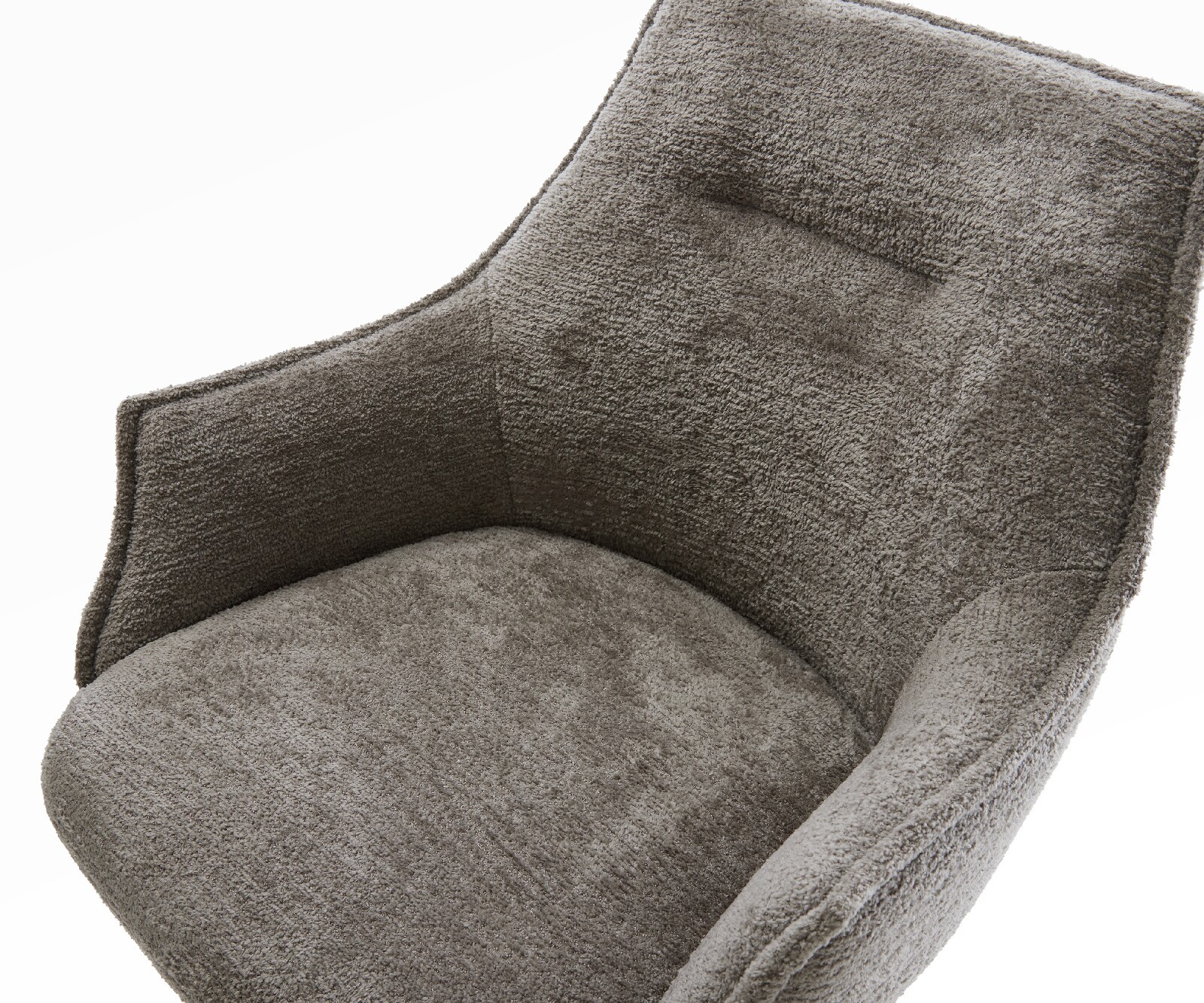 Barstoel Alja-Flex Bouclé zacht Mud Sledeonderstel metaal zwart Zwart Pocketvering 4