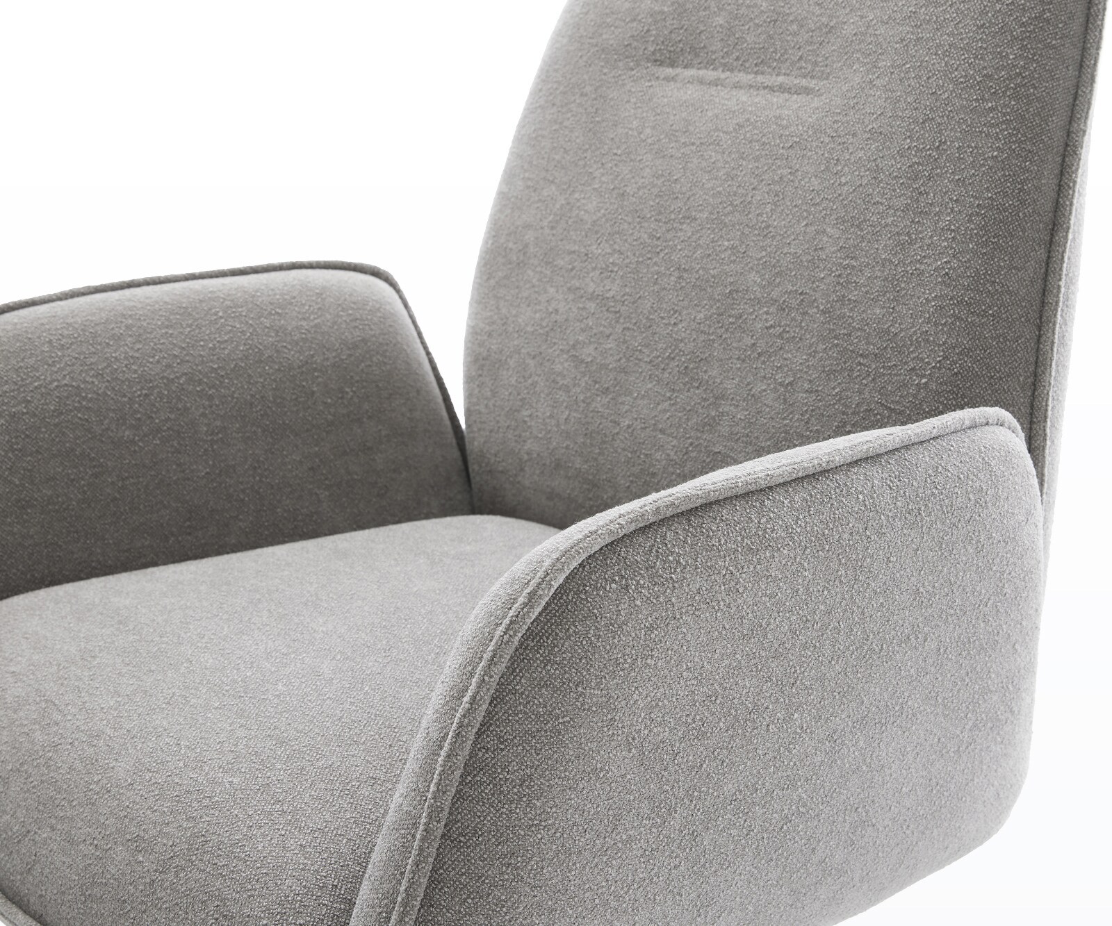 Sledemodel Zoa-Flex zachte stof met structuur grijs sledemodel vlak zwart pocketveer kern 4