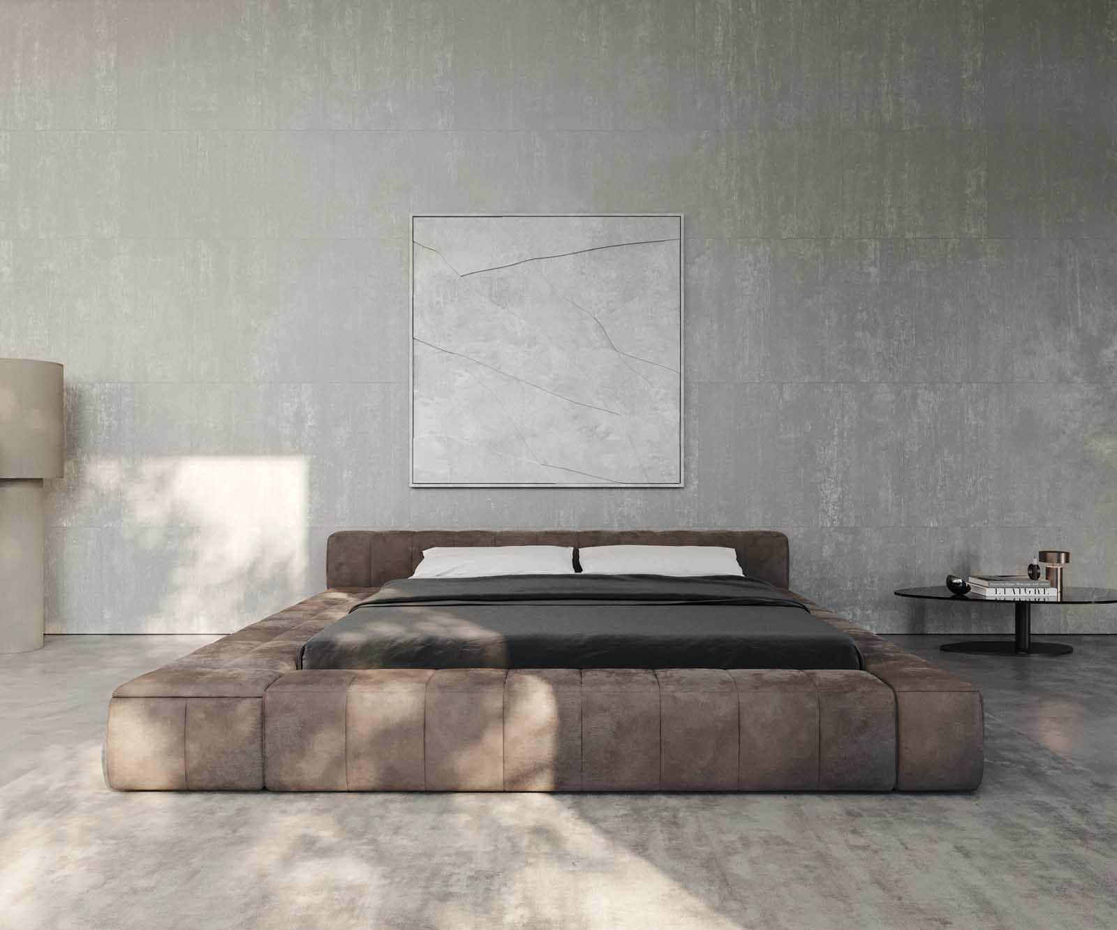 Gestoffeerd-bed Espazio 180x200 cm microvezel taupe vintage met opbergruimte 4 Gestoffeerd-bed Espazio 180x200 cm microvezel taupe vintage met opbergruimte 4