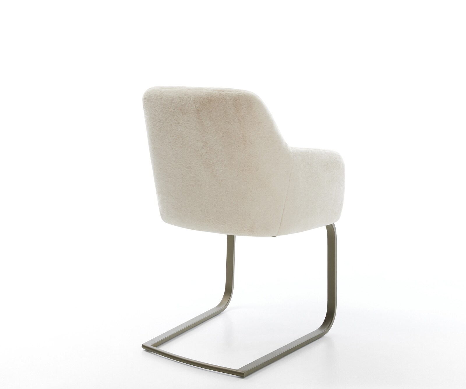 Sledemodel Greg-Flex pluchen crème-wit sledemodel vlak afwerking met titanium pocketveer kern 5