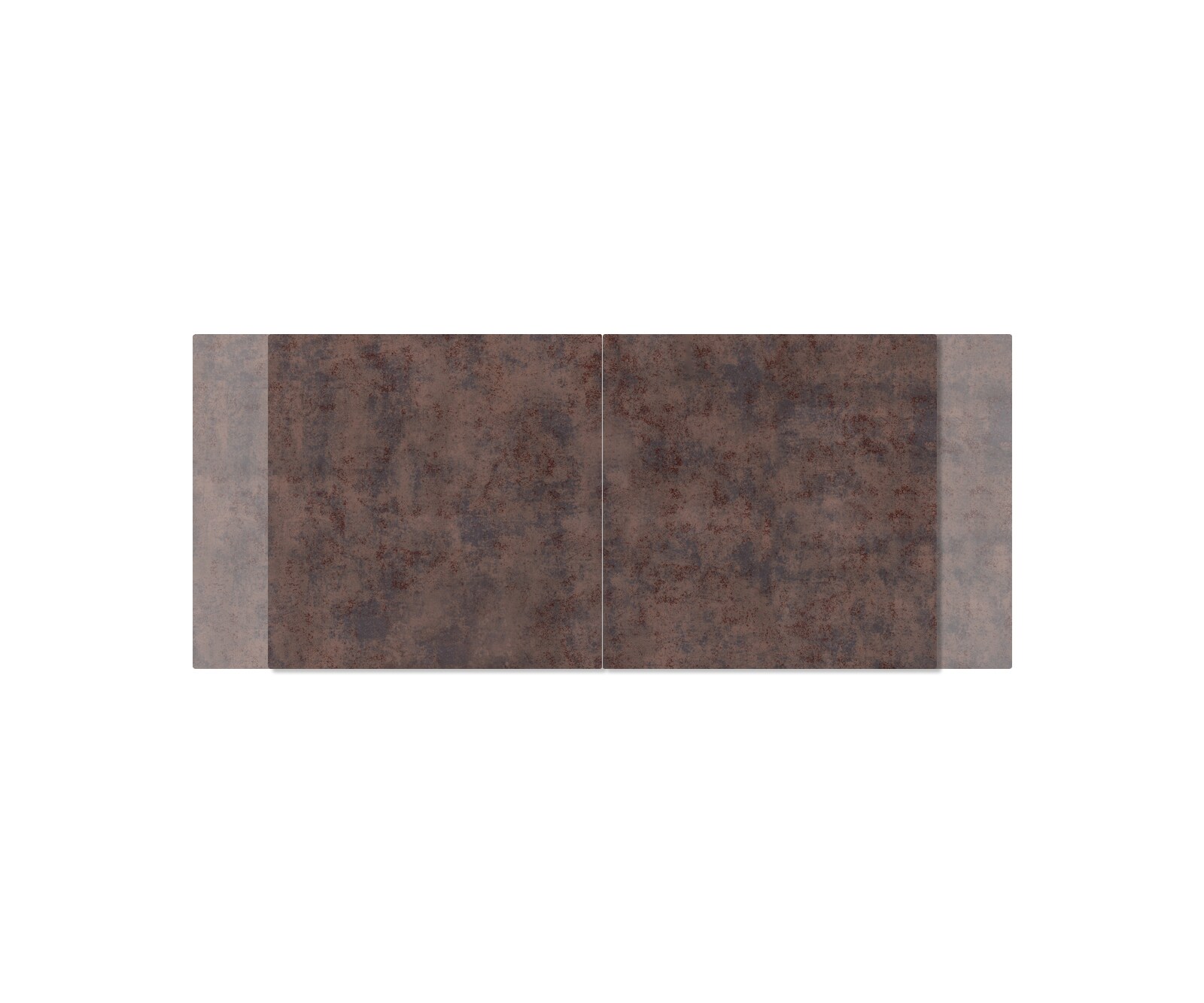 Eettafel Edge 180-220x90cm verre antiek-bruin middenpoot kruis zwart 4