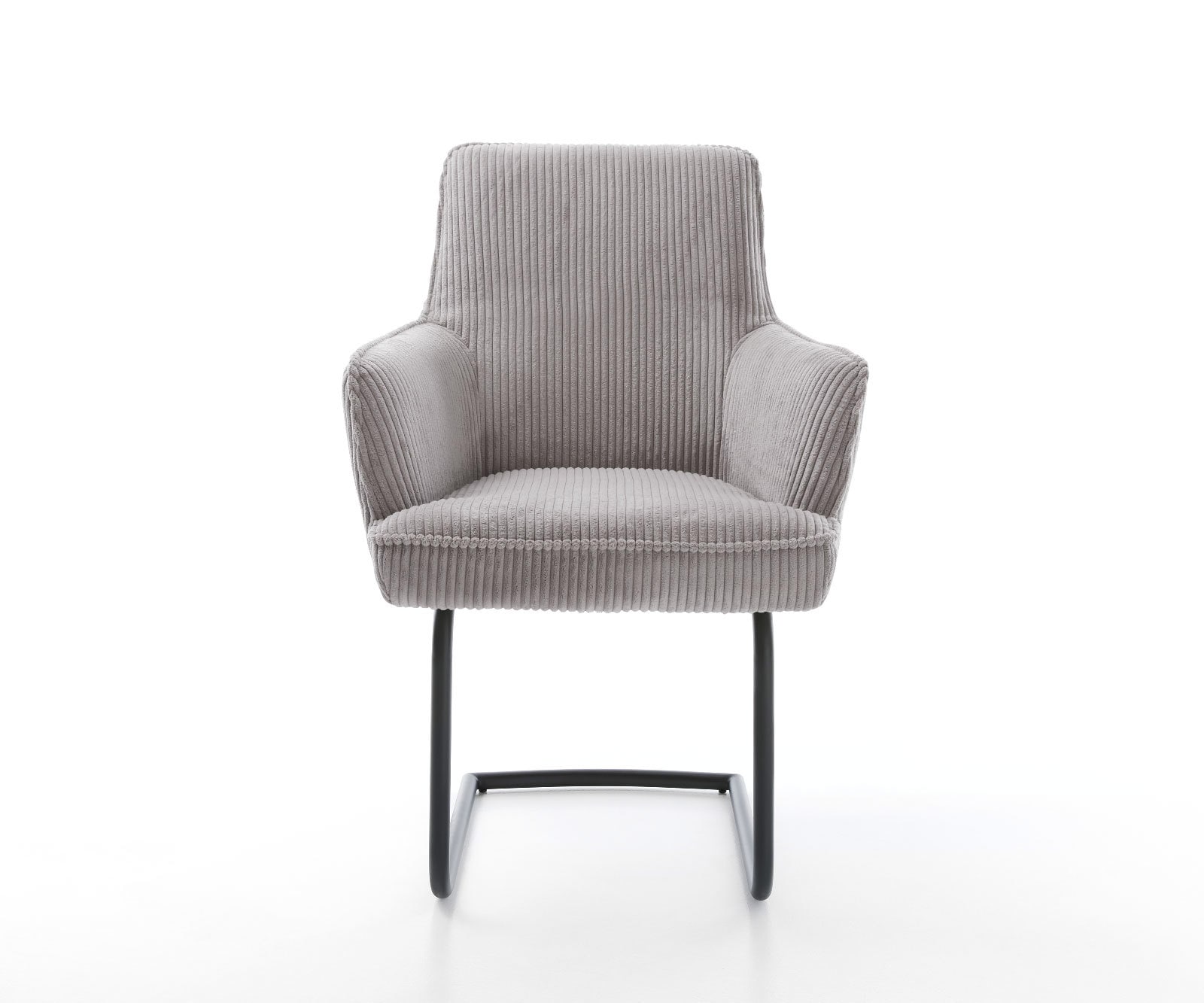 Sledemodel Heira-Flex met armleuning koord zilver grijs sledemodel rond zwart pocketveer kern 2