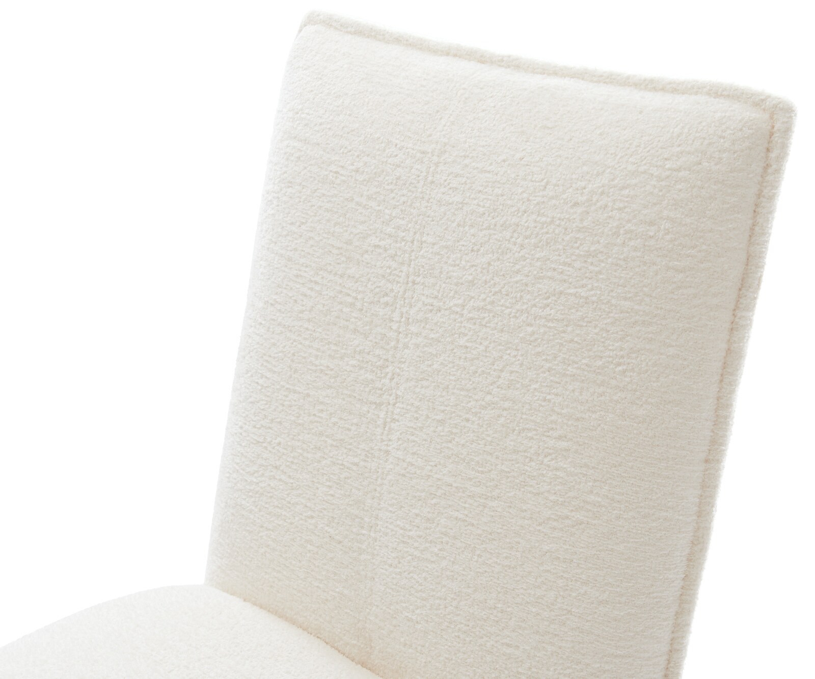 Sledemodel Lelio-Flex bouclé zacht beige sledemodel vlak roestvrij staal pocketveer kern 4