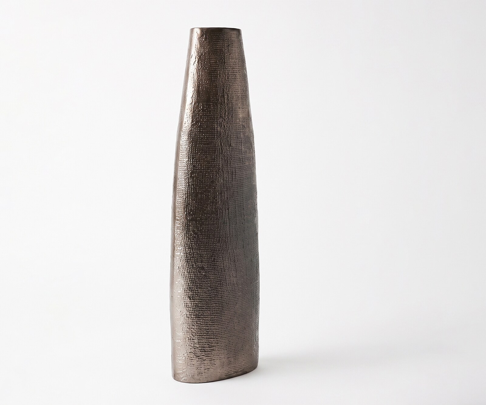 Vaas Conico B20 x D11 x H69 cm Aluminium Mokka Bronze Gegoten