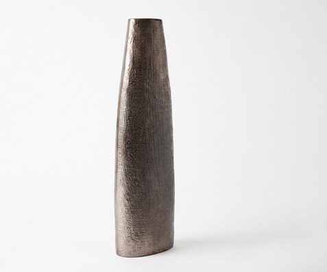 Vaas Conico B20 x D11 x H69 cm Aluminium Mokka Bronze Gegoten