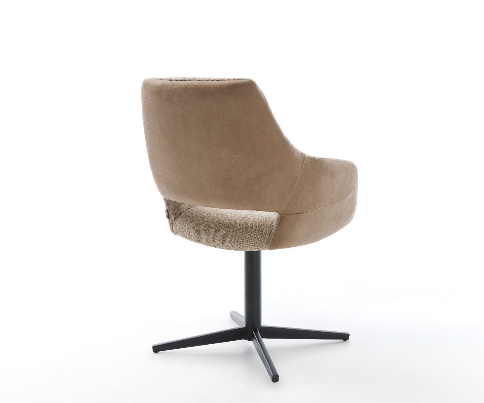 Draaistoel Yago-Flex met armleuning materiaalmix mud kruispoot zwart 360° draaibaar pocketveer kern 4 Draaistoel Yago-Flex met armleuning materiaalmix mud kruispoot zwart 360° draaibaar pocketveer kern 4