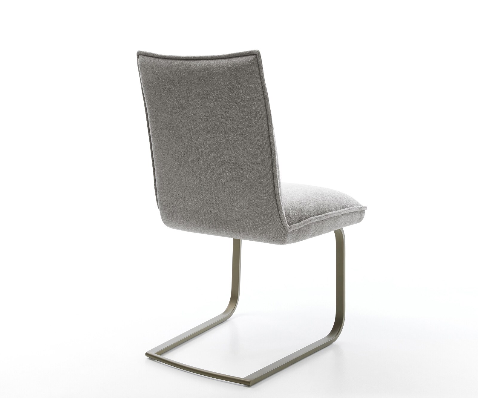 Sledemodel Lelio-Flex zachte stof met structuur grijs sledemodel vlak afwerking met titanium pocketveer kern 5