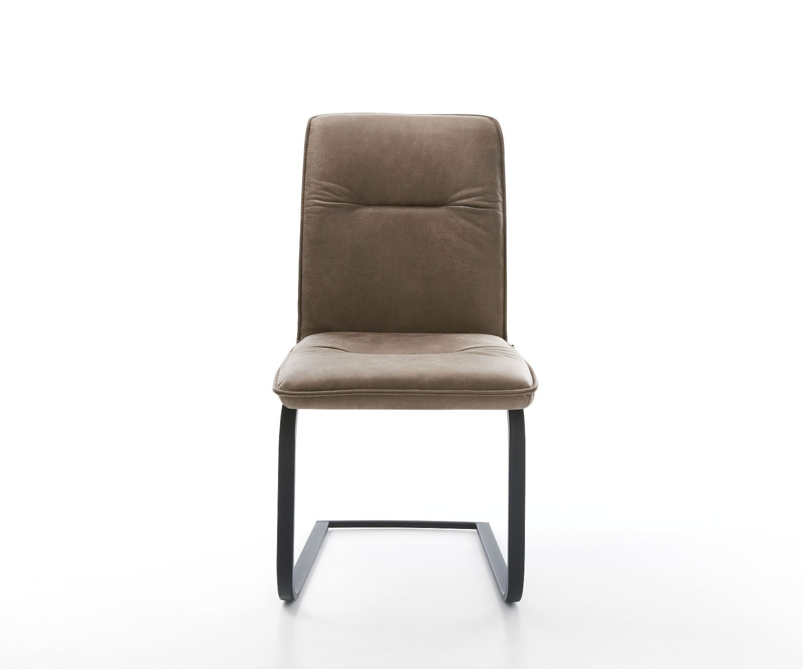 Sledemodel Vinjo-Flex microvelours taupe vintage sledemodel vlak zwart 1