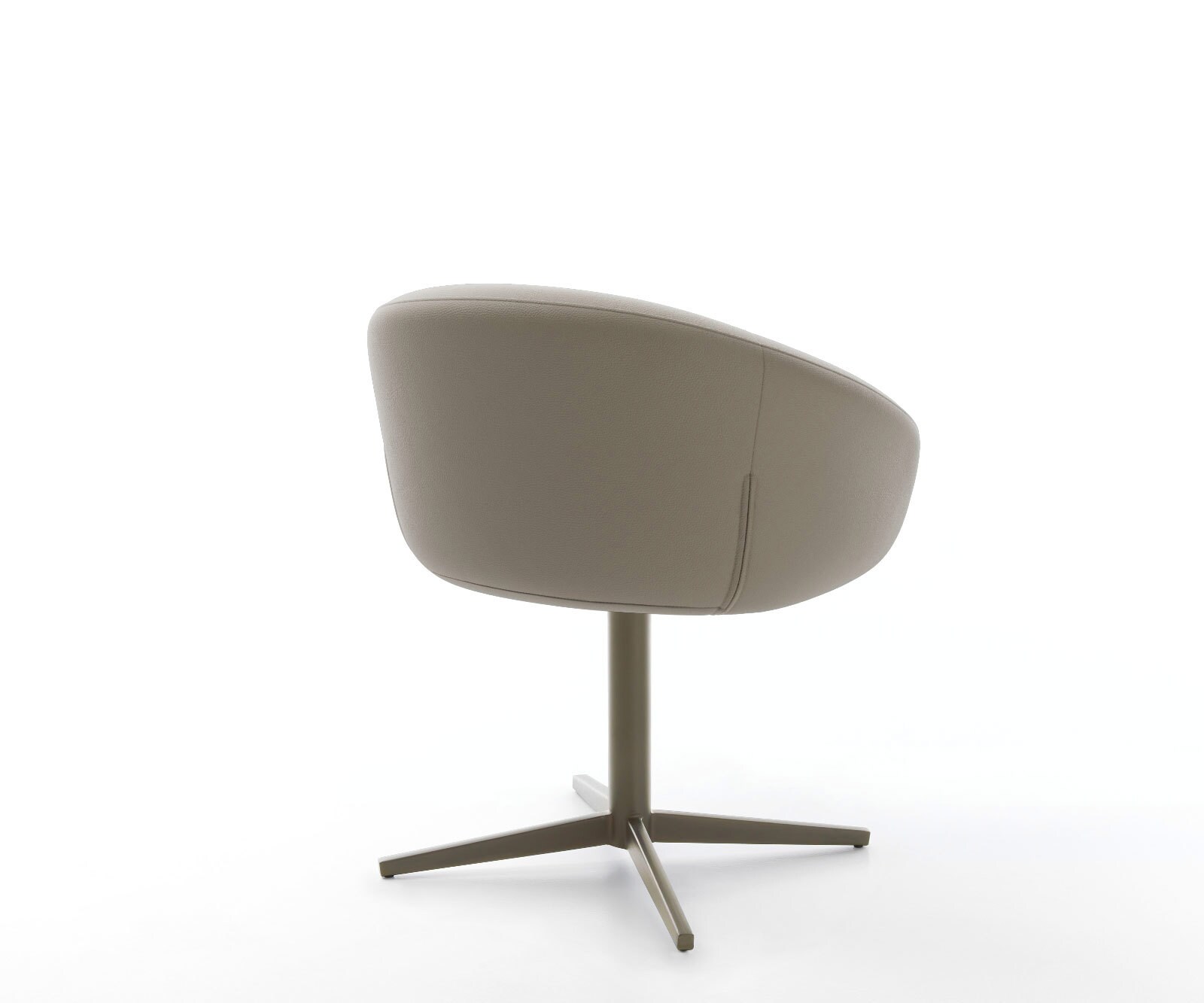 Draaistoel Vinka-Flex met armleuning echt leer mud kruispoot afwerking met titanium 360° draaibaar pocketveer kern 4 Draaistoel Vinka-Flex met armleuning echt leer mud kruispoot afwerking met titanium 360° draaibaar pocketveer kern 4