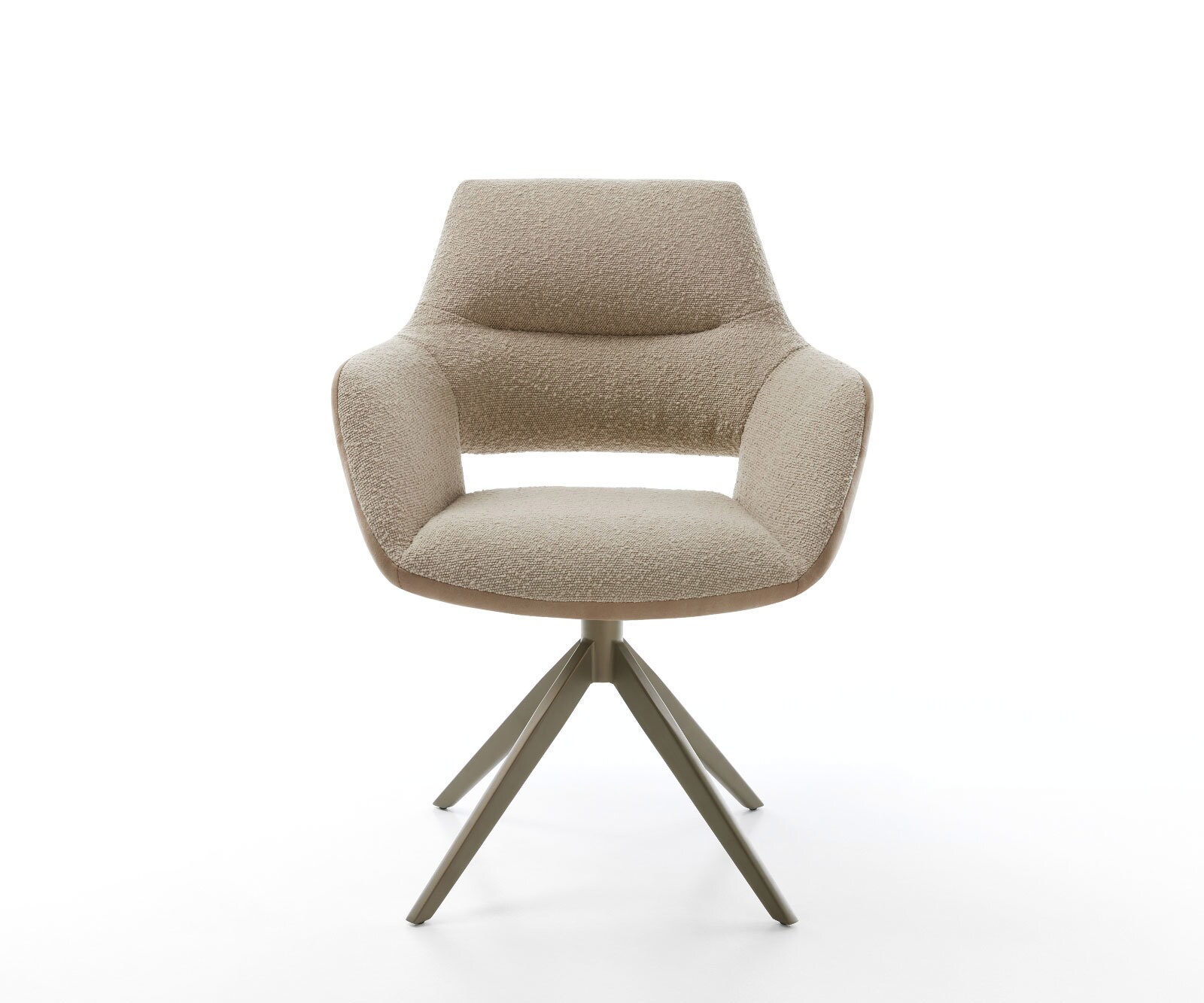 Draaistoel Yago-Flex met armleuning materiaalmix mud kruisframe breed afwerking met titanium 360° draaibaar rocker-functie pocketveer kern 1 Draaistoel Yago-Flex met armleuning materiaalmix mud kruisframe breed afwerking met titanium 360° draaibaar rocker-functie pocketveer kern 1