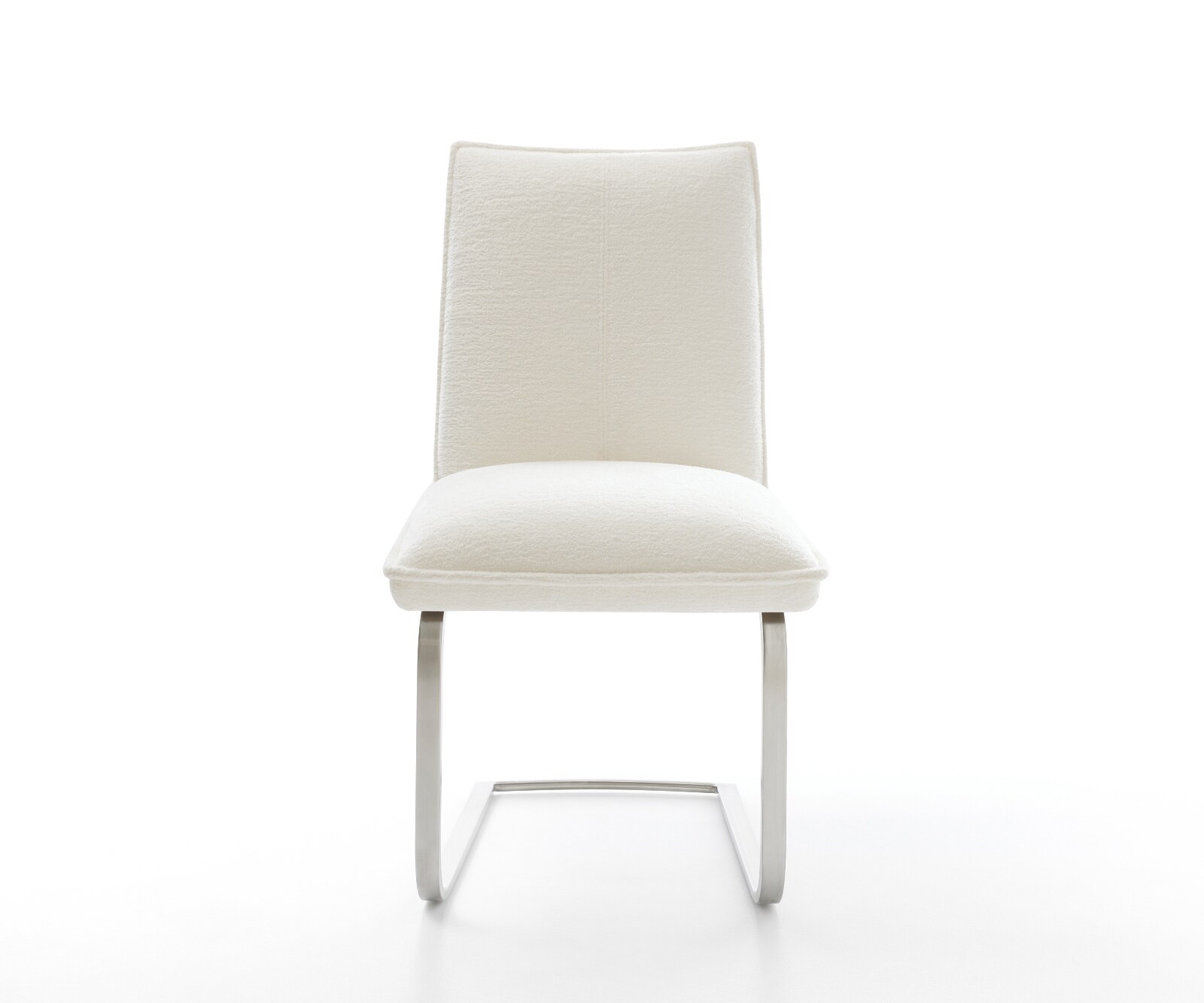 Sledemodel Lelio-Flex bouclé zacht beige sledemodel vlak roestvrij staal pocketveer kern 2