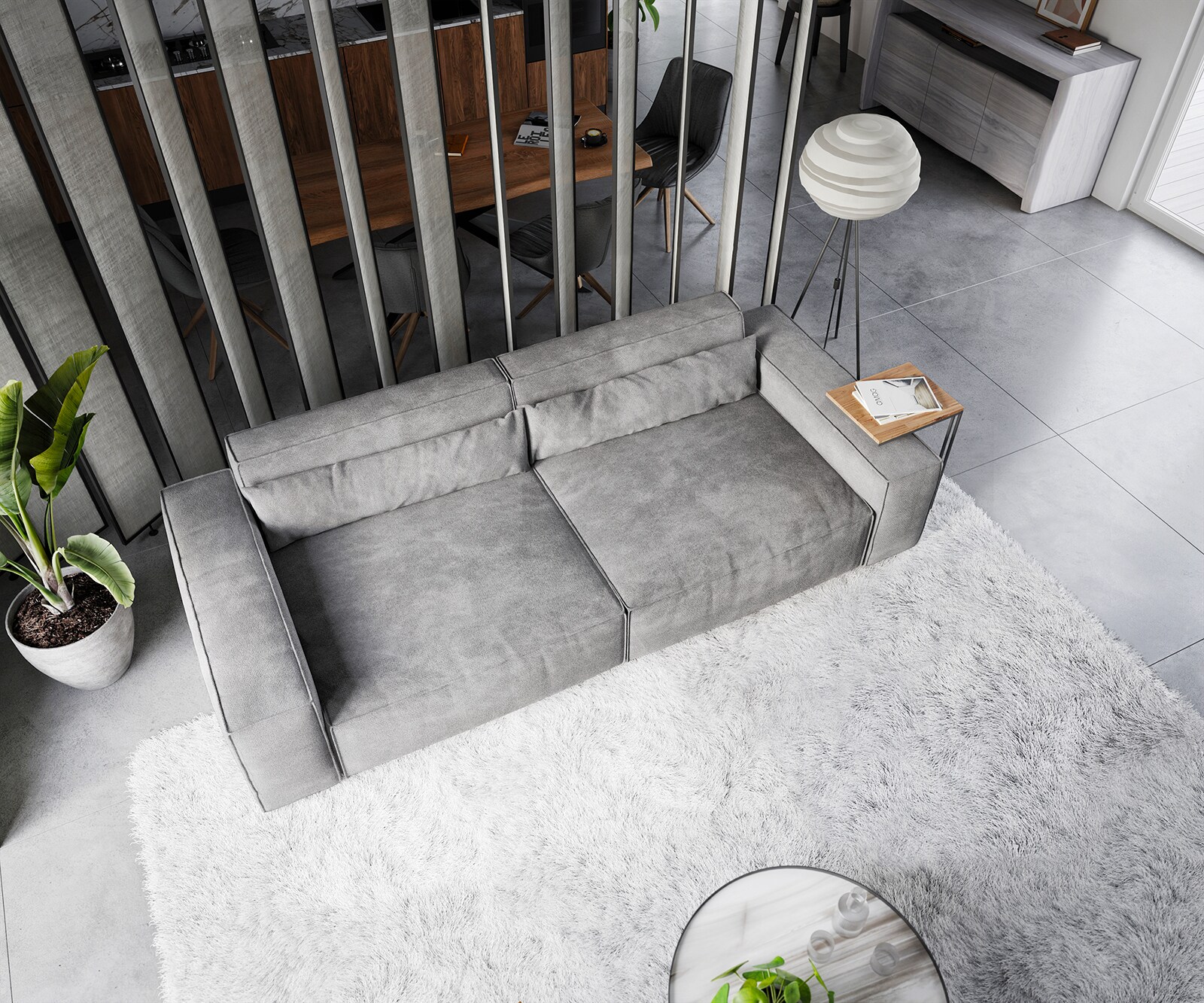 Big-sofa Sirpio XL 270x130 cm microvezel taupe 3