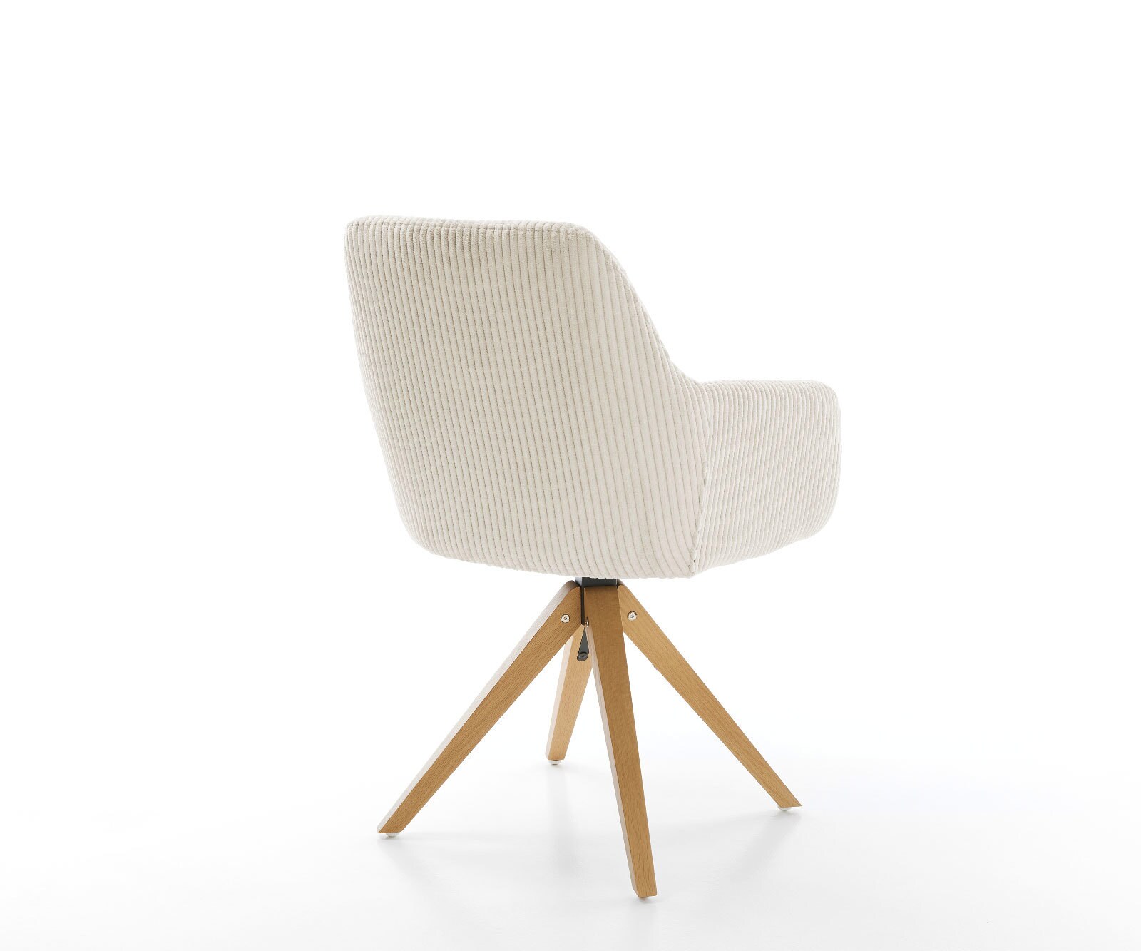 Eetkamerstoel Pejo-Flex koord beige houten frame hoekig natuur pocketveer kern 4
