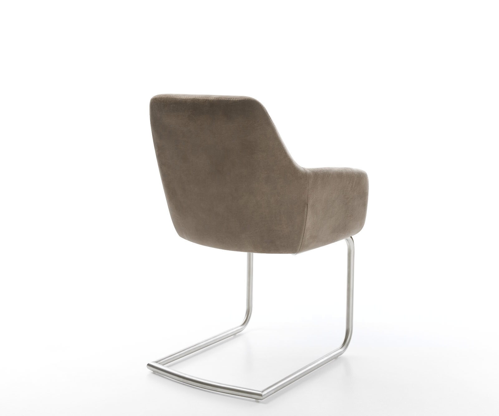 Sledemodel Pejo-Flex microvelours taupe vintage sledemodel rond roestvrij staal pocketveer kern 5