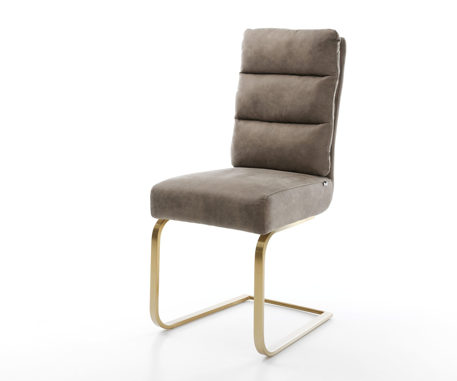 Sledemodel Pela-Flex microvelours taupe vintage sledemodel vlak goud pocketveer kern