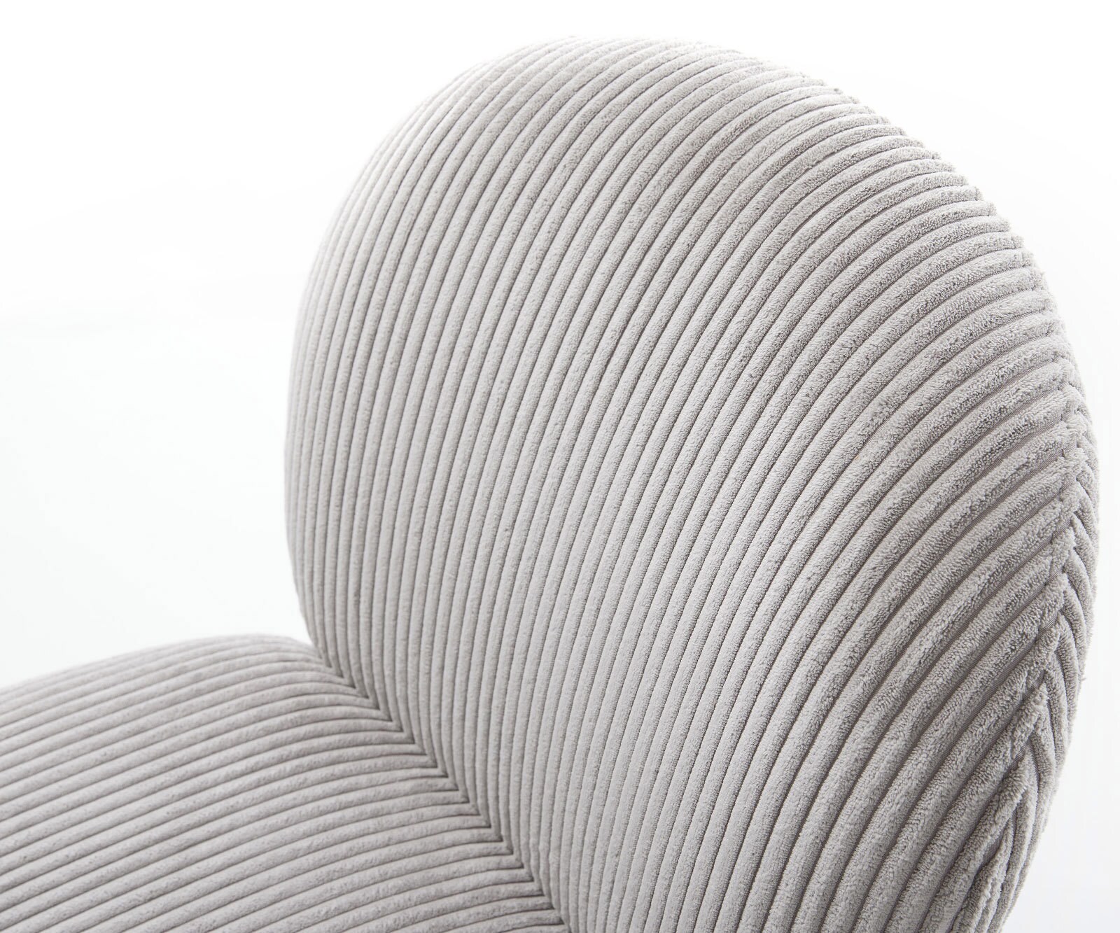 Draaistoel Nube-Flex koord zilver grijs kruisframe breed roestvrij staal 360° draaibaar rocker-functie pocketveer kern 3 Draaistoel Nube-Flex koord zilver grijs kruisframe breed roestvrij staal 360° draaibaar rocker-functie pocketveer kern 3