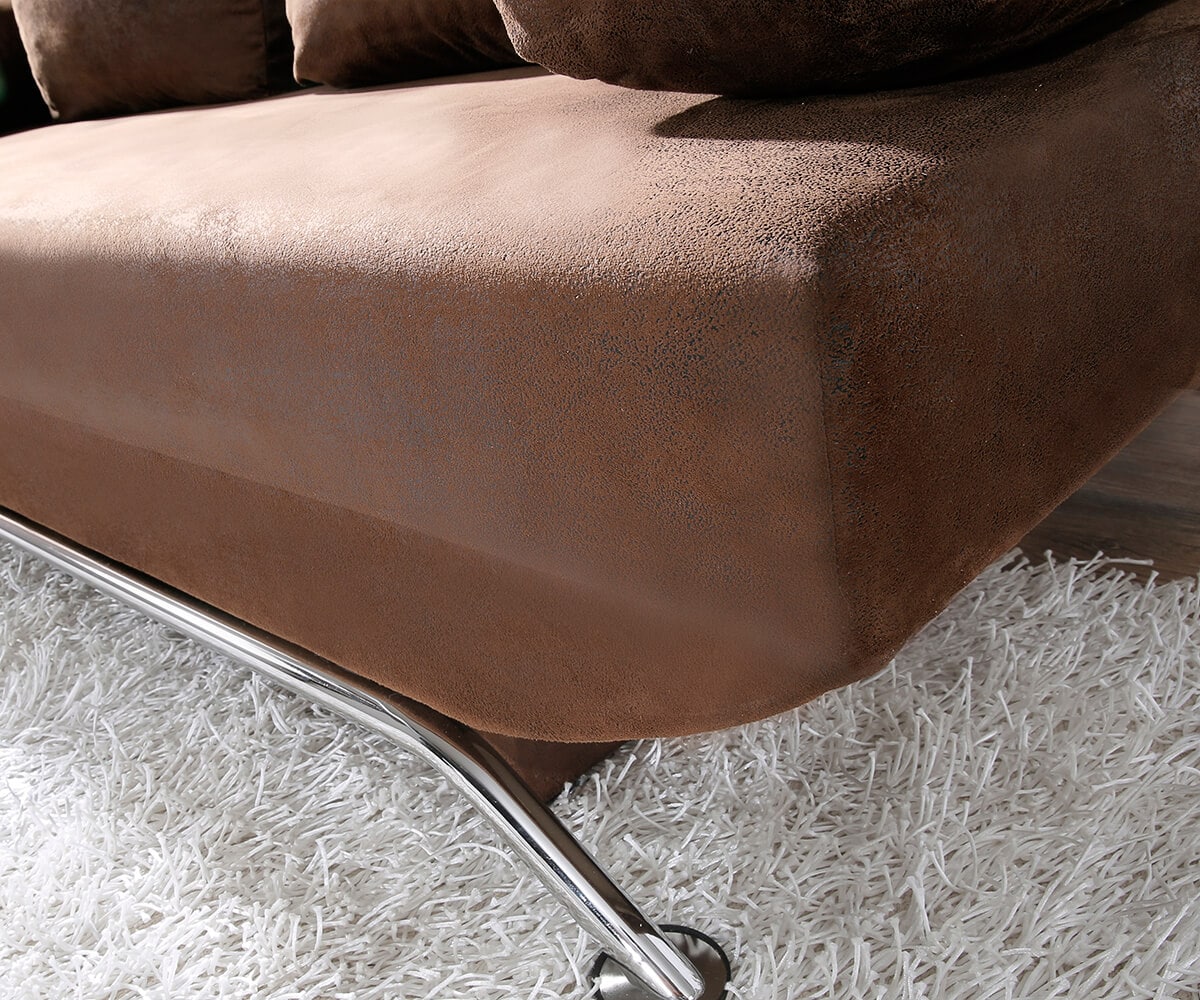 Slaapbank Cady bruin 200x90 slaapfunctie antieke optiek bedlade  3 Slaapbank Cady bruin 200x90 slaapfunctie antieke optiek bedlade  3