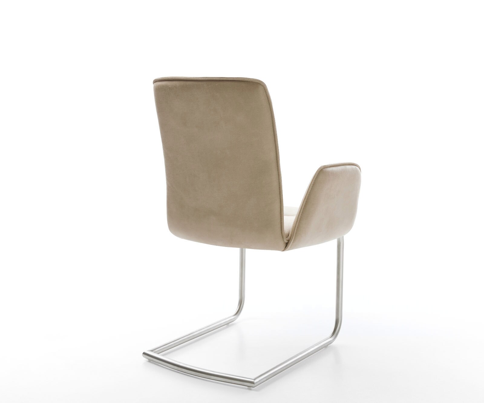 Sledemodel Vinja-Flex microvelours beige vintage sledemodel rond roestvrij staal 4 Sledemodel Vinja-Flex microvelours beige vintage sledemodel rond roestvrij staal 4