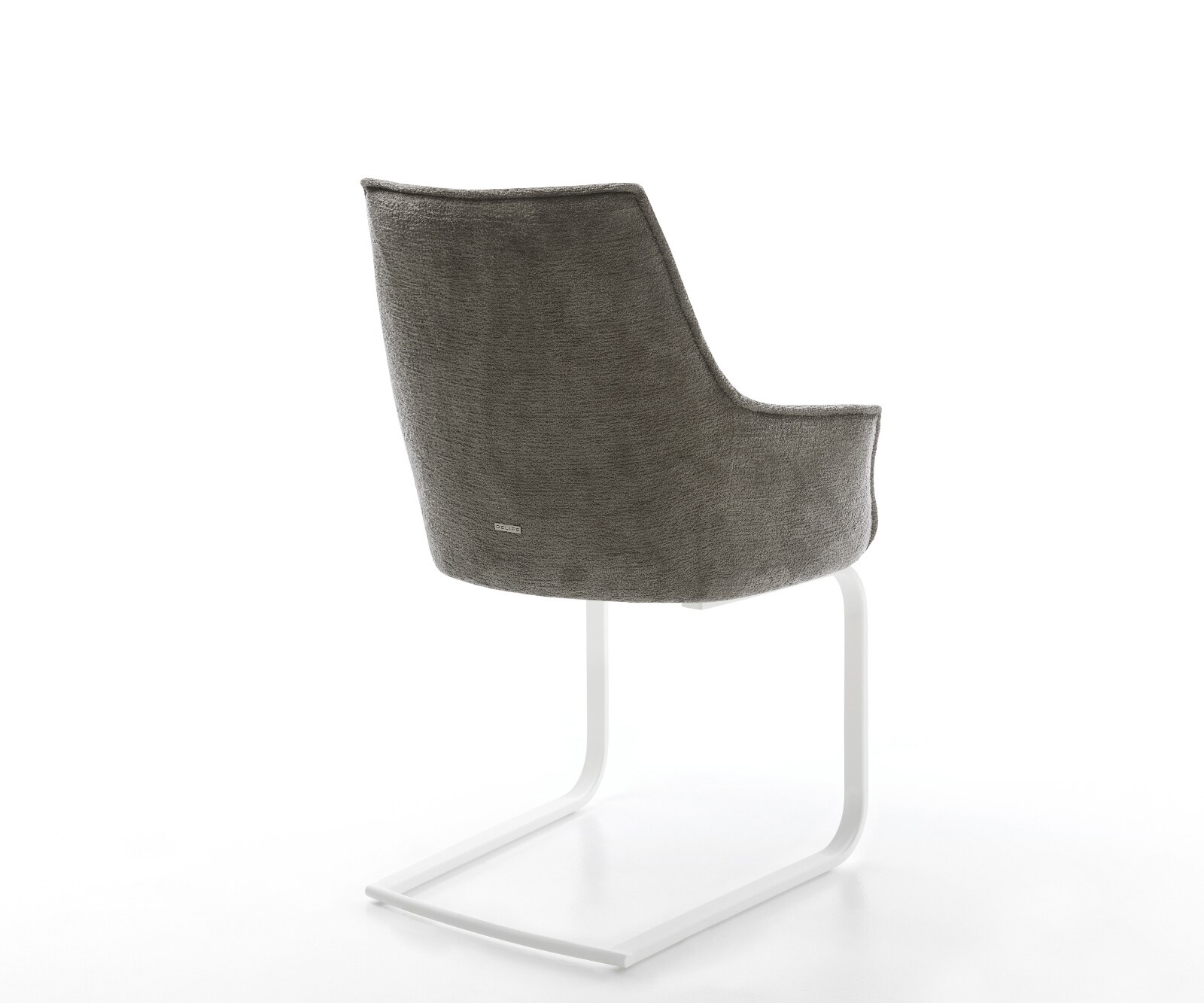 Sledemodel Alja-Flex met armleuning bouclé zacht mud sledemodel vlak wit pocketveer kern 5