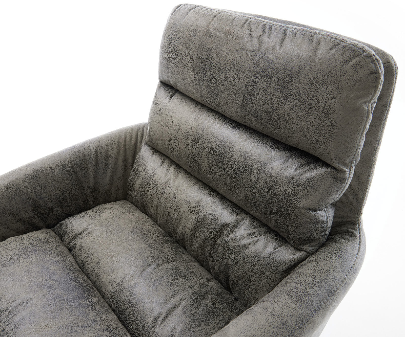 Sledemodel Abelia-Flex met armleuning microvelours grijs antiek sledemodel vlak zwart 3 Sledemodel Abelia-Flex met armleuning microvelours grijs antiek sledemodel vlak zwart 3