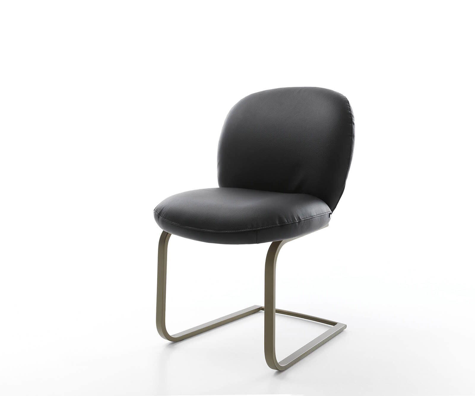 Sledemodel Nube-Flex echt leer zwart sledemodel vlak afwerking met titanium pocketveer kern