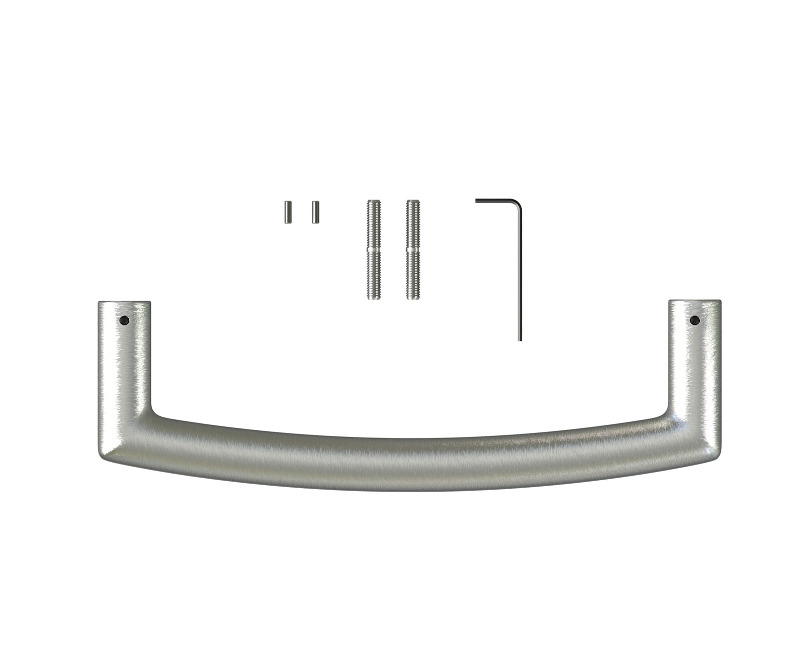 Stoelgreep Flex-Slim roestvrijstaal zilver 2 Stoelgreep Flex-Slim roestvrijstaal zilver 2