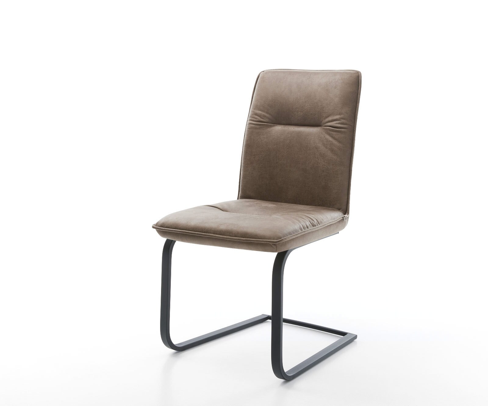 Sledemodel Vinjo-Flex microvelours taupe vintage sledemodel vlak zwart
