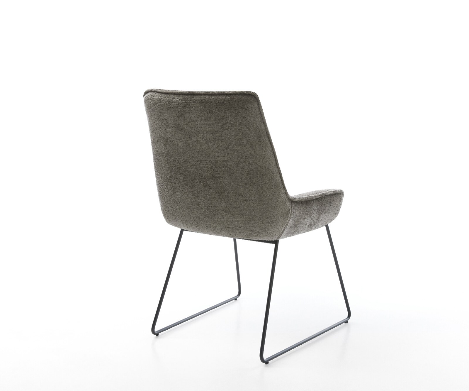 Eetkamerstoel Taimi-Flex bouclé zacht mud slipframe zwart 5