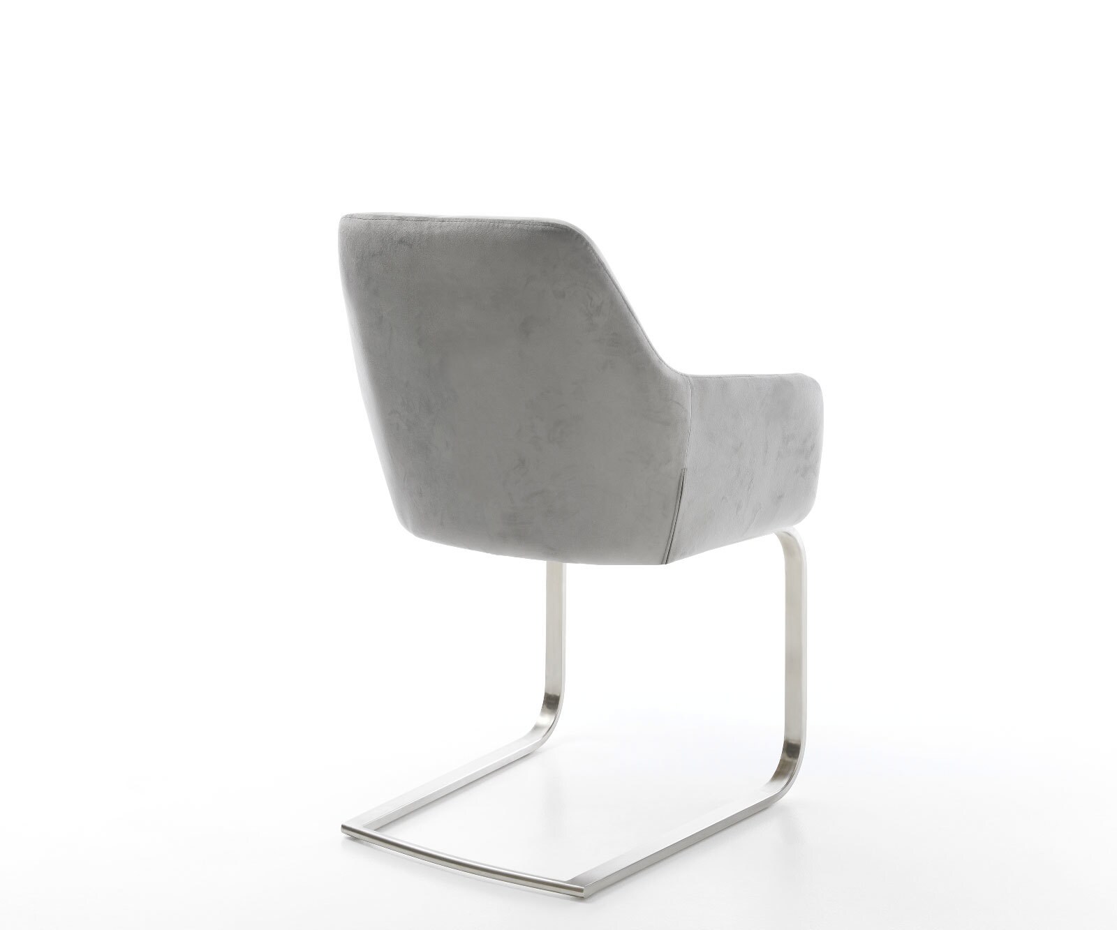 Sledemodel Pejo-Flex fluweel grijs sledemodel vlak roestvrij staal pocketveer kern 4 Sledemodel Pejo-Flex fluweel grijs sledemodel vlak roestvrij staal pocketveer kern 4