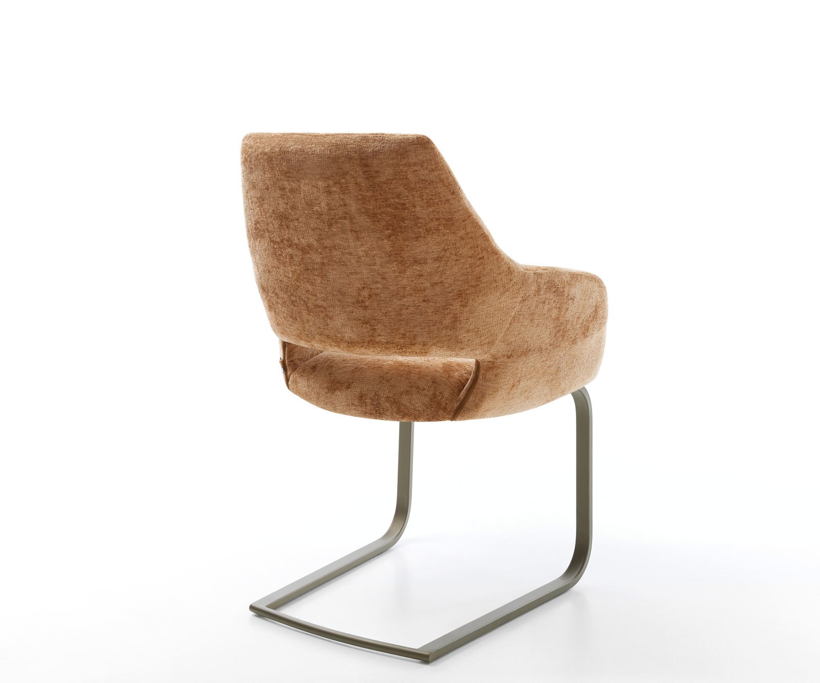 Sledemodel Yago-Flex met armleuning chenille Roest sledemodel vlak afwerking met titanium pocketveer kern 4 Sledemodel Yago-Flex met armleuning chenille Roest sledemodel vlak afwerking met titanium pocketveer kern 4