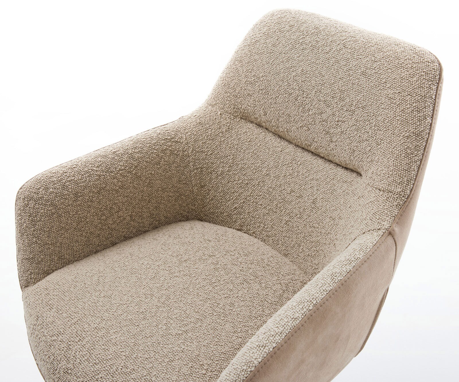 Draaistoel Pejo-Flex materiaalmix mud kruispoot roestvrij staal 360° draaibaar rocker-functie pocketveer kern 4