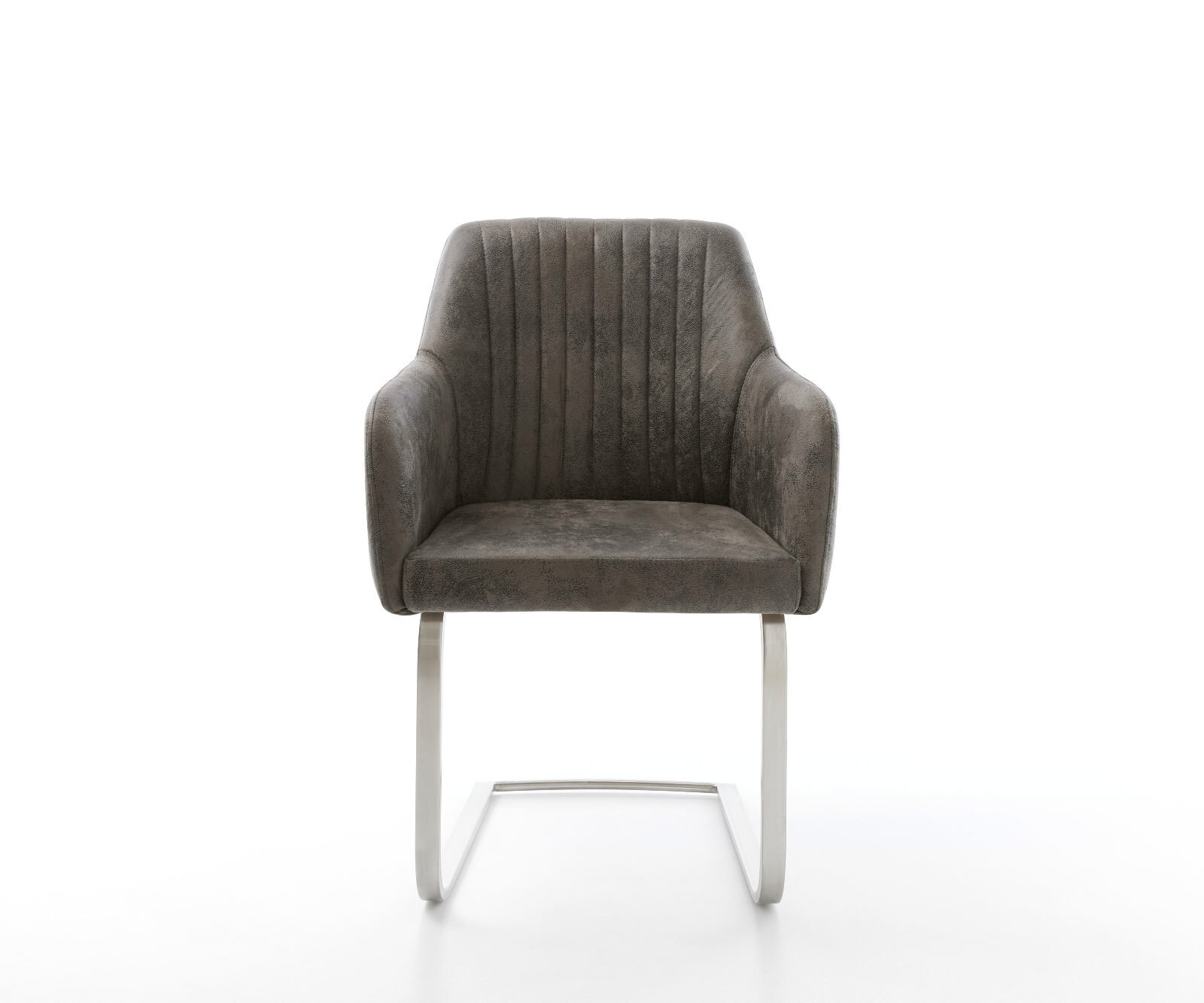 Sledemodel Greg-Flex microvelours grijs antiek sledemodel vlak roestvrij staal pocketveer kern 1 Sledemodel Greg-Flex microvelours grijs antiek sledemodel vlak roestvrij staal pocketveer kern 1