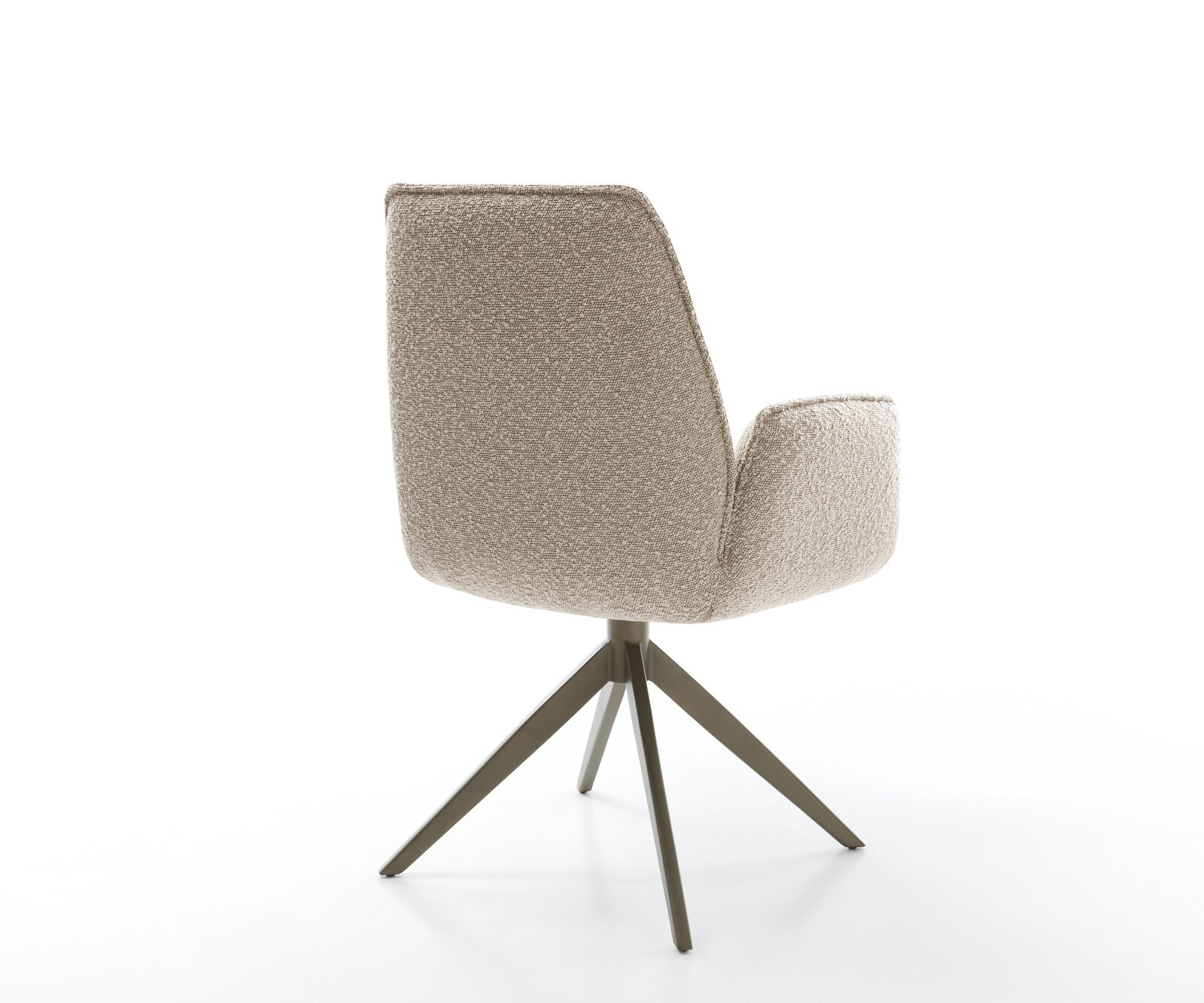 Draaistoel Zoa-Flex bouclé mud kruisframe breed afwerking met titanium 360° draaibaar rocker-functie pocketveer kern 4