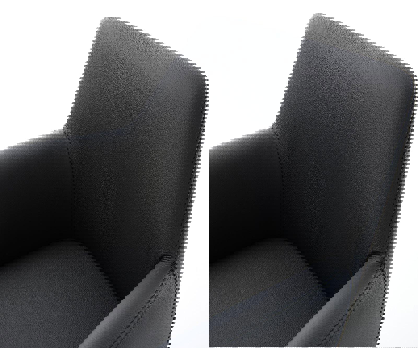 Draaistoel Xana-Flex met armleuning echt leer zwart kruisframe breed afwerking met titanium 360° draaibaar pocketveer kern 3 Draaistoel Xana-Flex met armleuning echt leer zwart kruisframe breed afwerking met titanium 360° draaibaar pocketveer kern 3