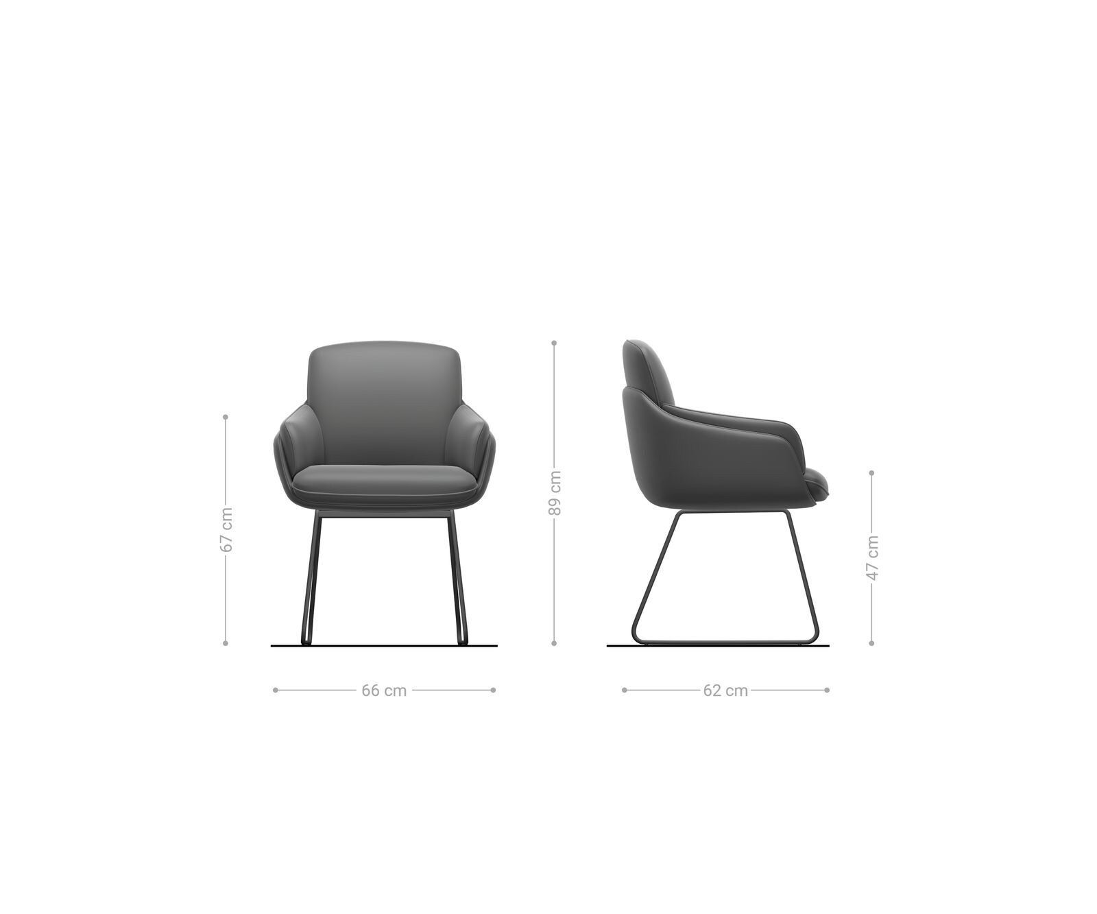 Eetkamerstoel Luan-Flex met armleuning materiaalmix zwart slipframe roestvrij staal 5 Eetkamerstoel Luan-Flex met armleuning materiaalmix zwart slipframe roestvrij staal 5