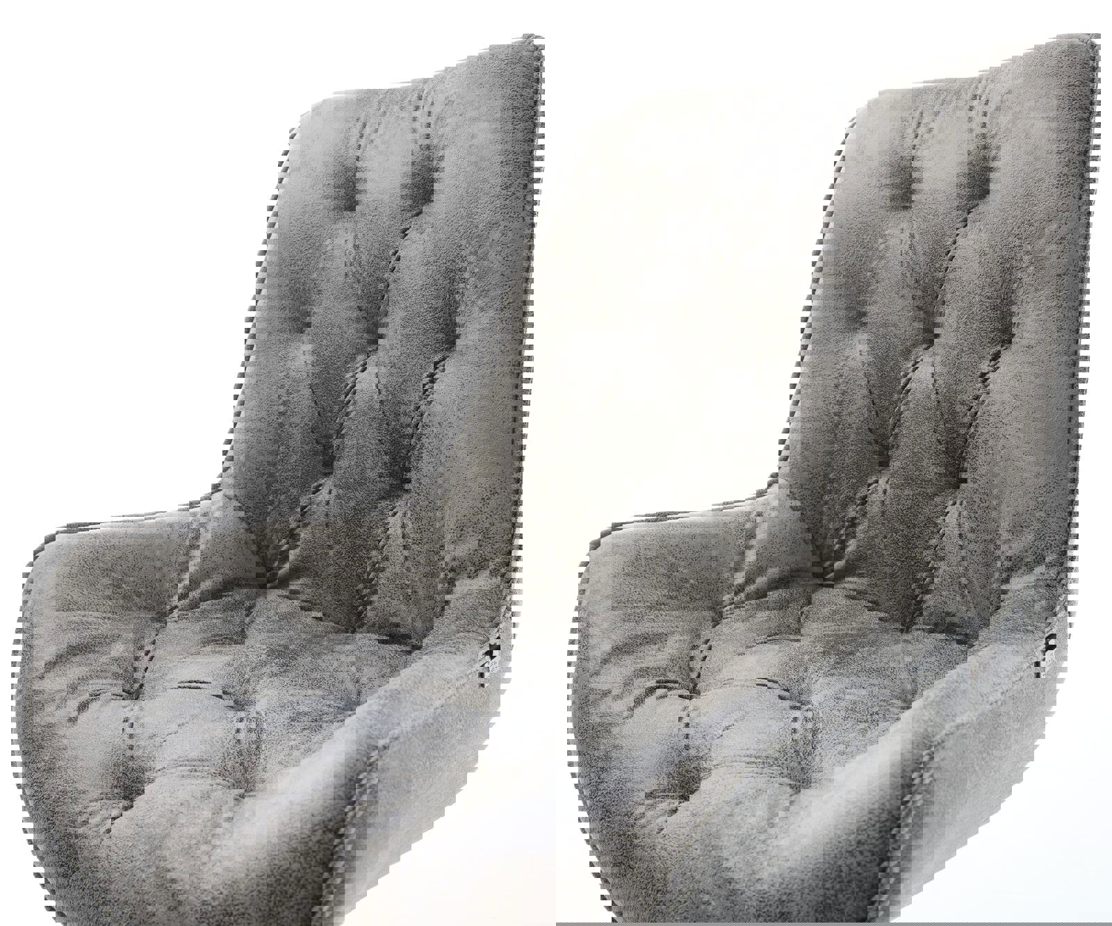 Eetkamerstoel Taimi-Flex microvelours grijs antiek kruisframe breed roestvrij staal 3 Eetkamerstoel Taimi-Flex microvelours grijs antiek kruisframe breed roestvrij staal 3