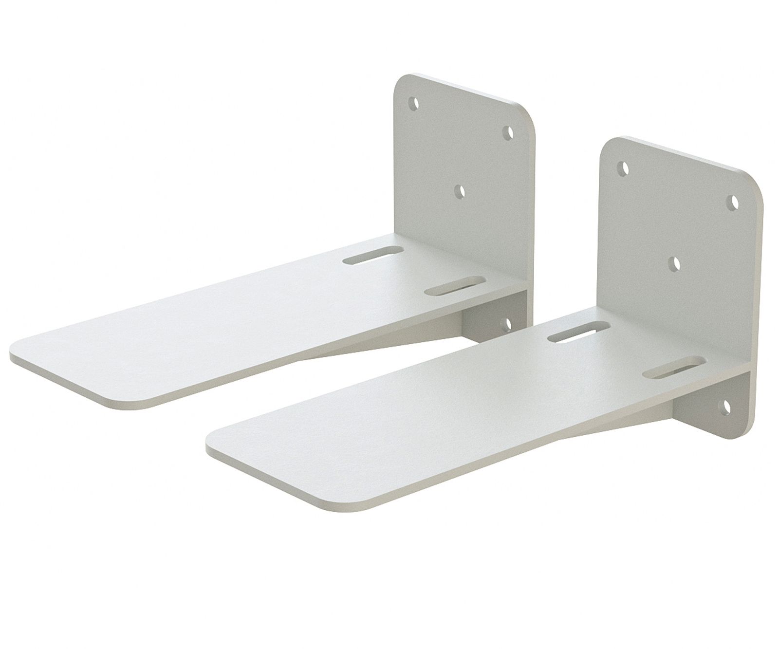 Wandmontage voor Tv-meubels Set van 2 stuks wit gepoedercoat 
