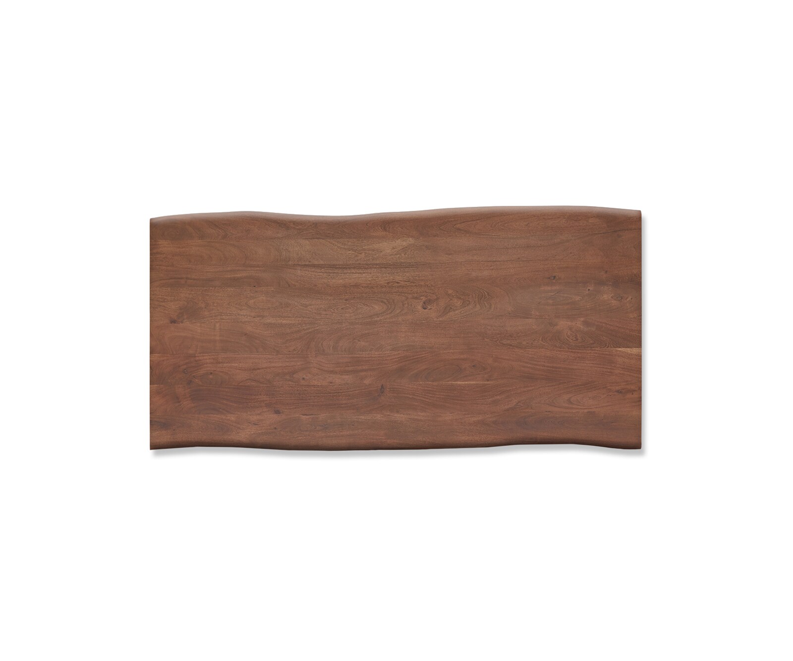 Eettafel Edge 200x100 acacia bruin glas frame Live-Edge 3