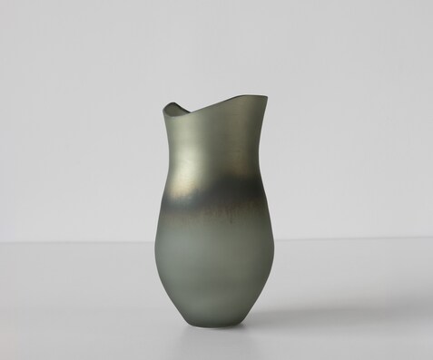 Vaas Sinuo B16 x D16 x H30 cm Glas Aurora Mondgeblazen