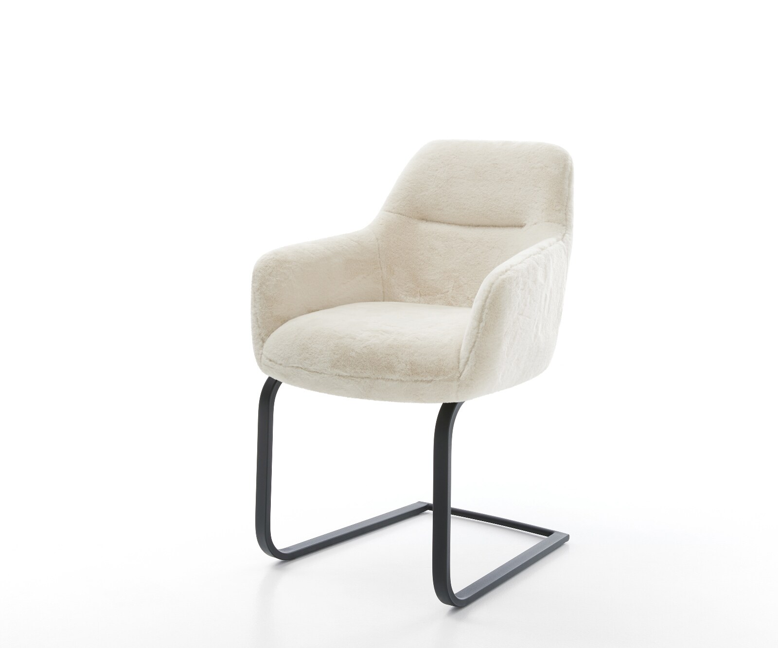 Sledemodel Pejo-Flex pluchen crème-wit sledemodel vlak zwart pocketveer kern 1