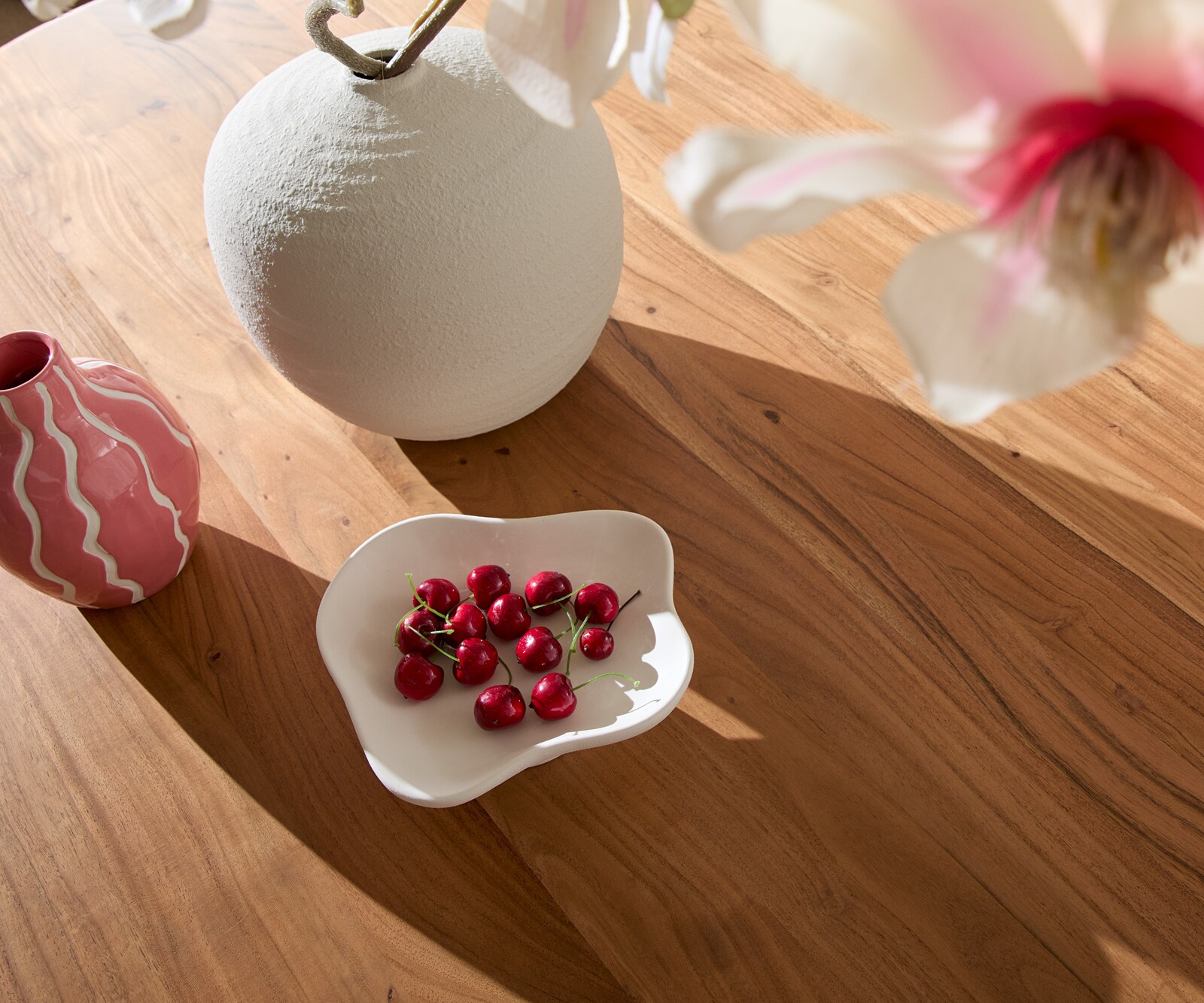 Eettafel Orbion 180x175 acacia natuur houten onderstel 4