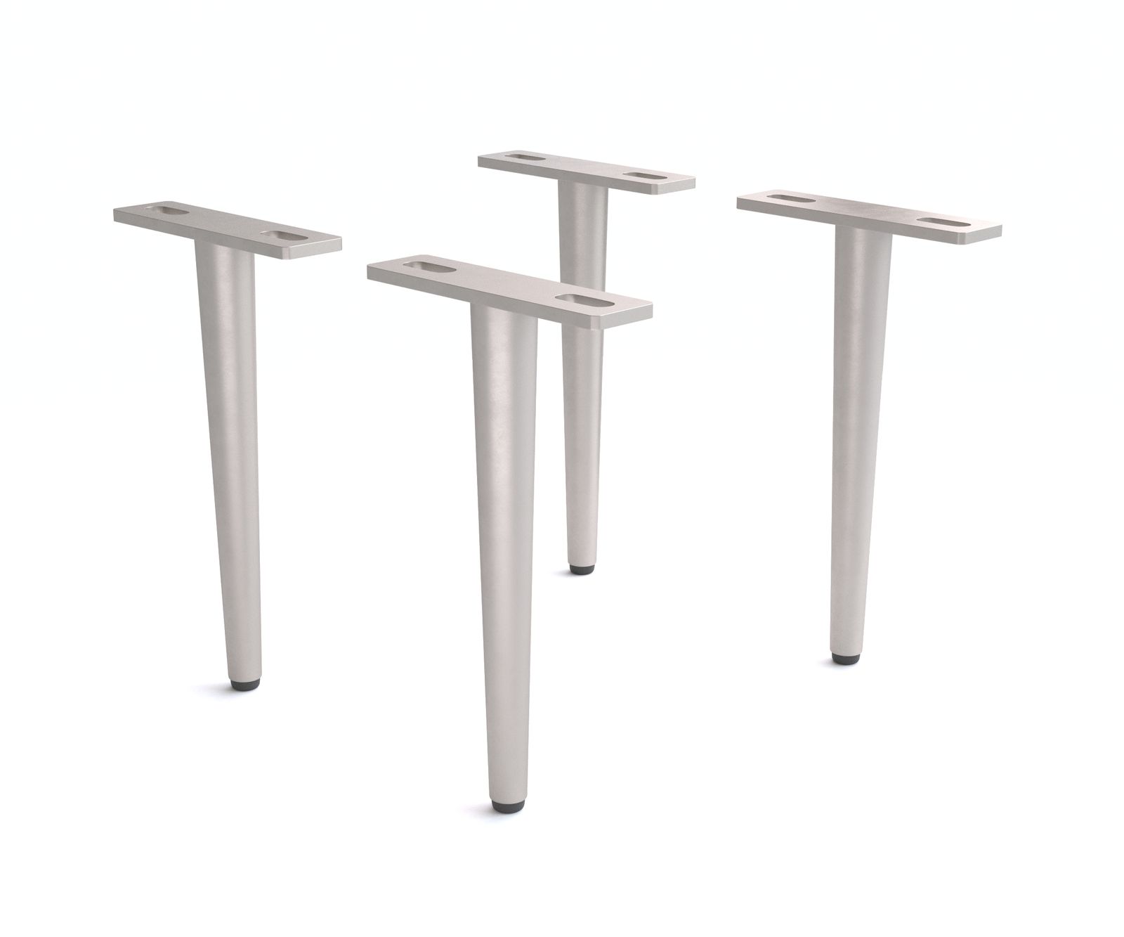 Fuß Konisch 20 cm Metall Silber (4er Set)