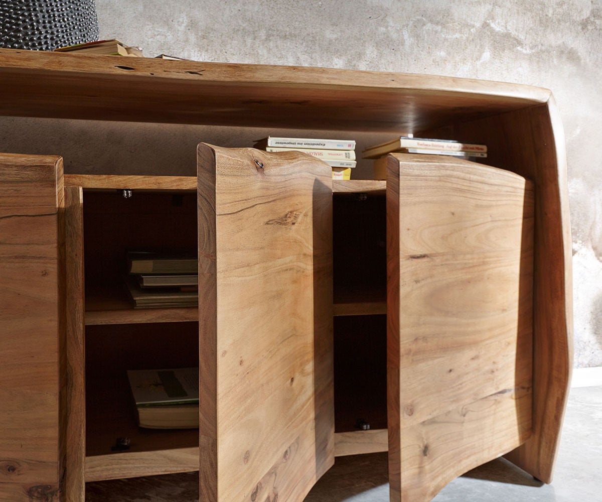 Dressoir Live-Edge acacia natuur 145 cm 3 deuren 3