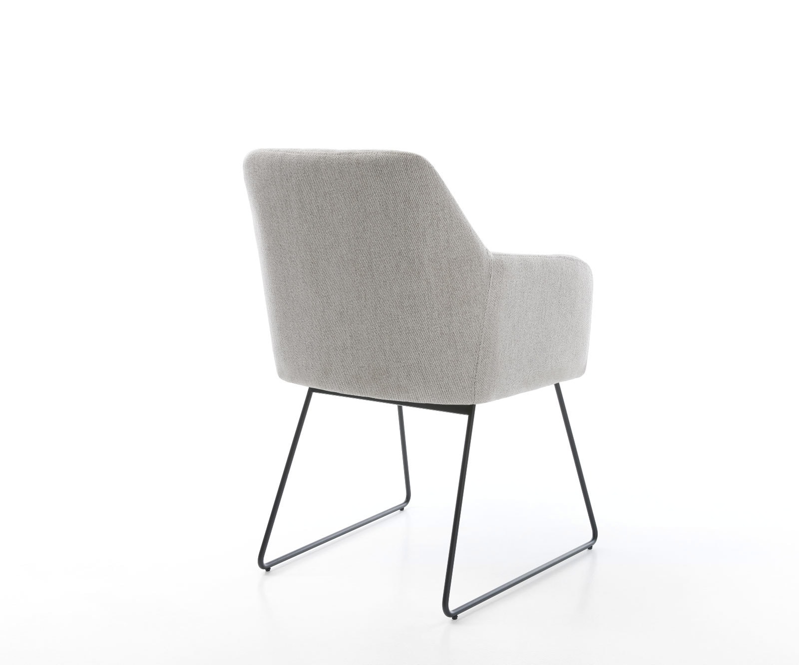 Eetkamerstoel Greg-Flex stripes lichtgrijs slipframe zwart pocketveer kern 4 Eetkamerstoel Greg-Flex stripes lichtgrijs slipframe zwart pocketveer kern 4