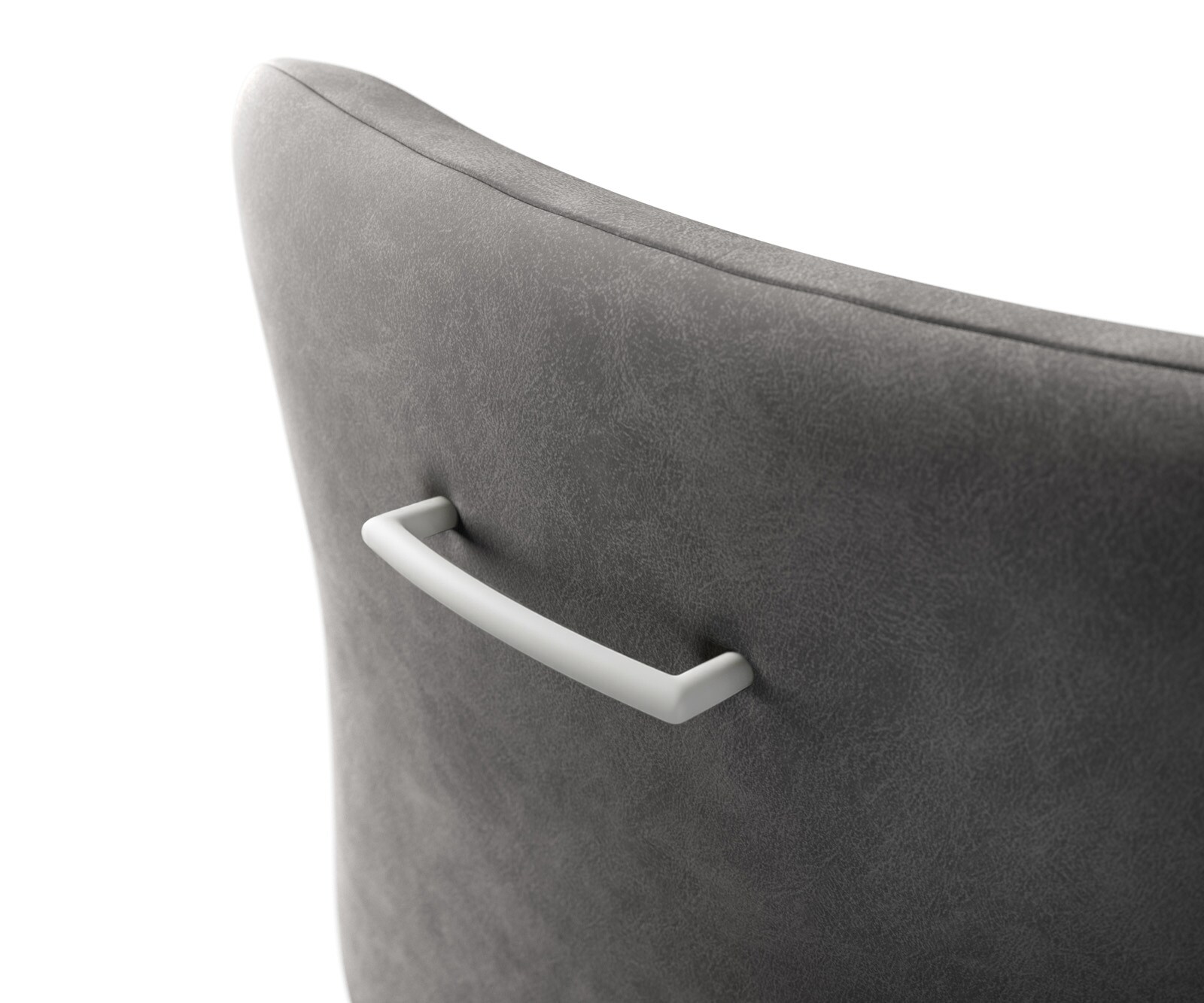 Stoelgreep Flex-Rund metaal wit 10