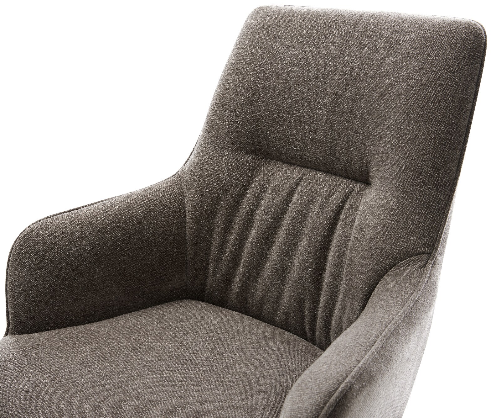 Sledemodel Zelia-Flex met armleuning zachte stof met structuur taupe sledemodel vlak wit pocketveer kern 4