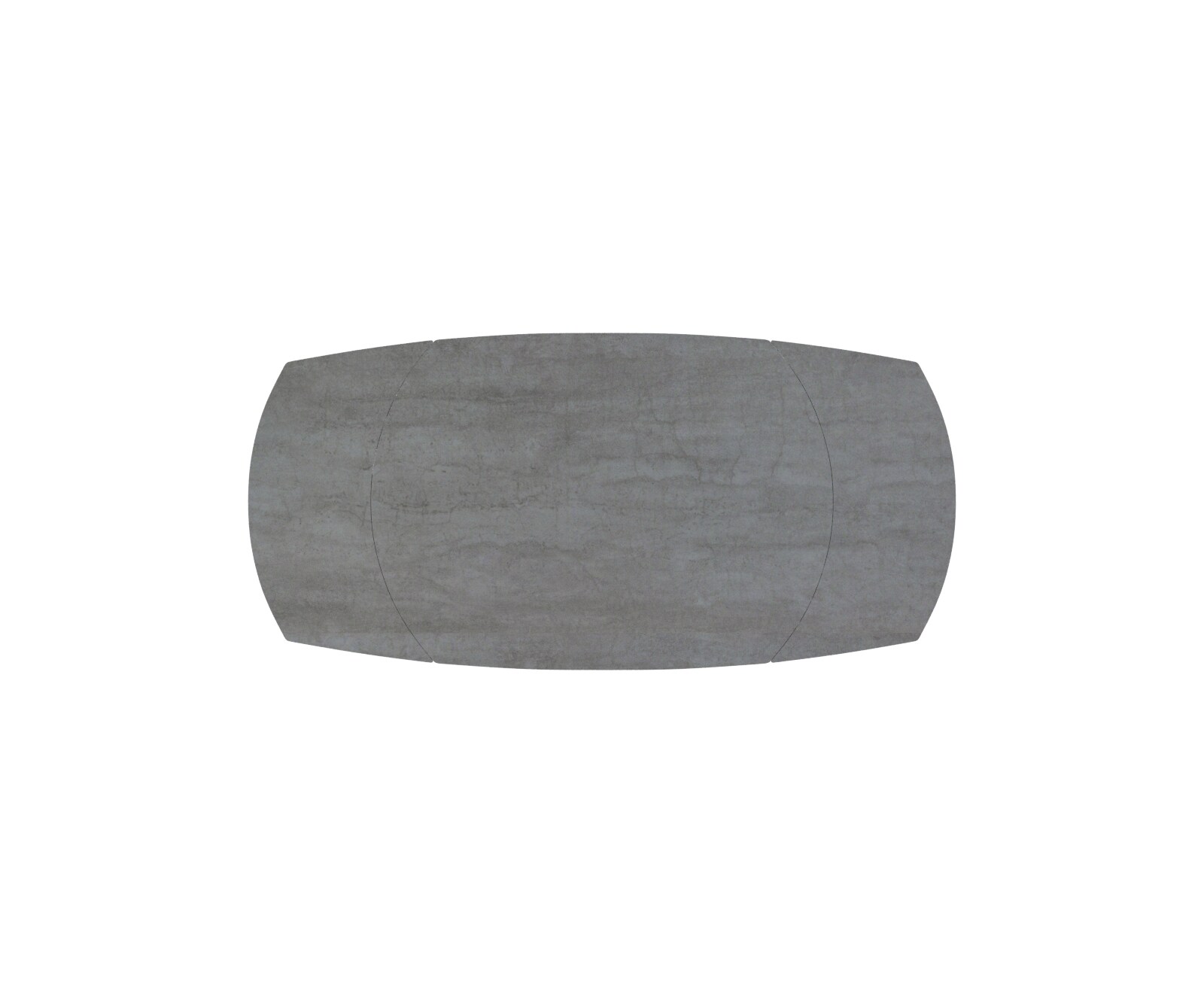 Eettafelblad Edge Boot 130-200x100 cm keramiek Beton Grijs uittrekbaar 2