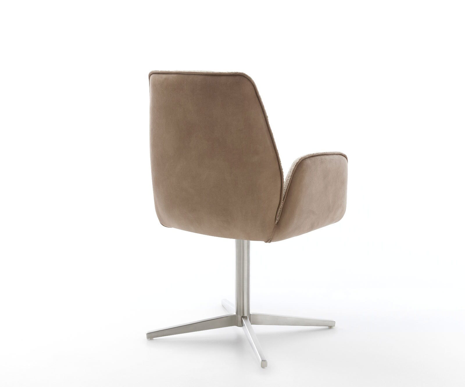 Draaistoel Zoa-Flex materiaalmix mud kruispoot roestvrij staal 360° draaibaar pocketveer kern 4 Draaistoel Zoa-Flex materiaalmix mud kruispoot roestvrij staal 360° draaibaar pocketveer kern 4